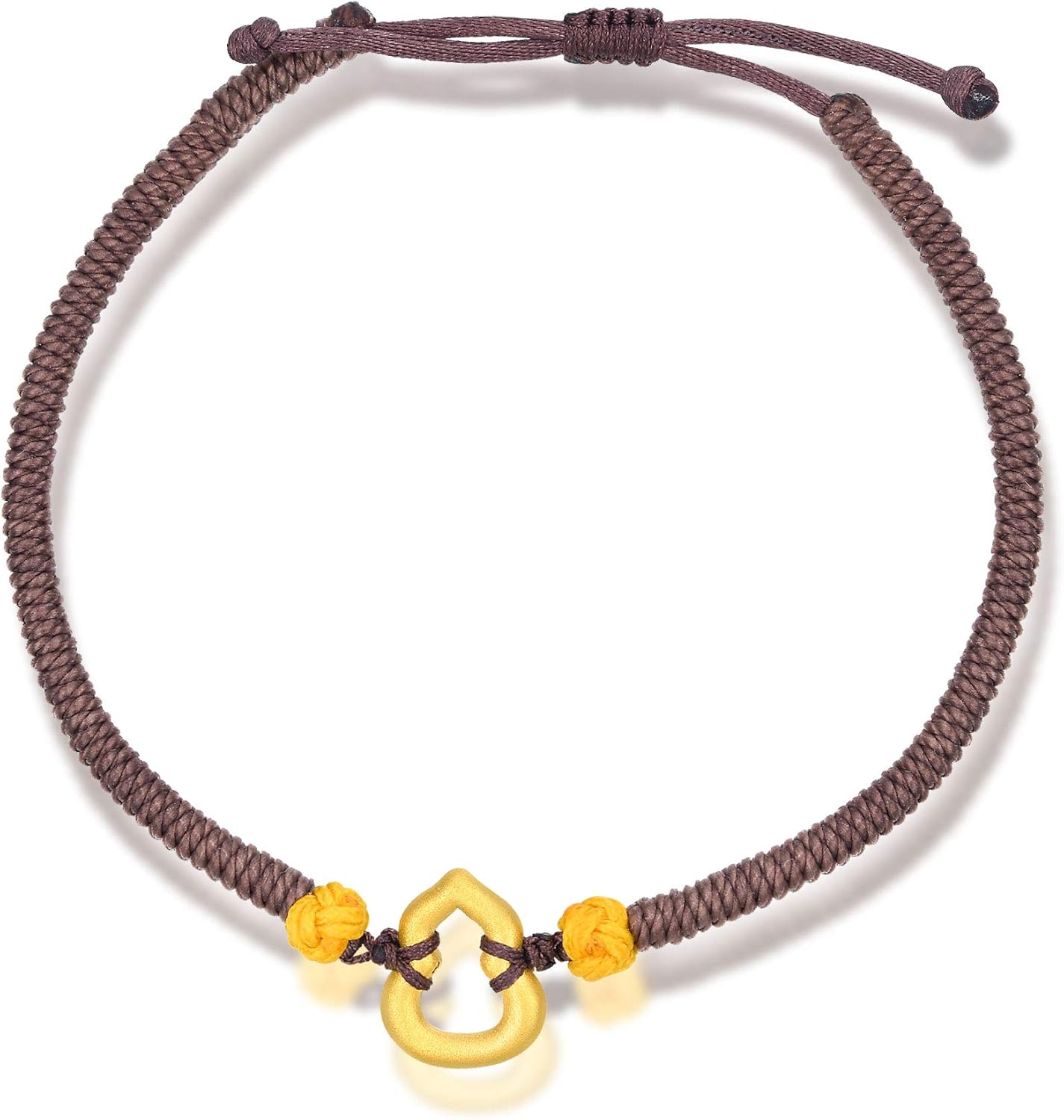 CHOW SANG SANG 999 24K Gold Cultural Blessings Daily Bliss Gourd (Wulu) Auspicious Bracelet for Women 92054B | 8.2", (21 CM)