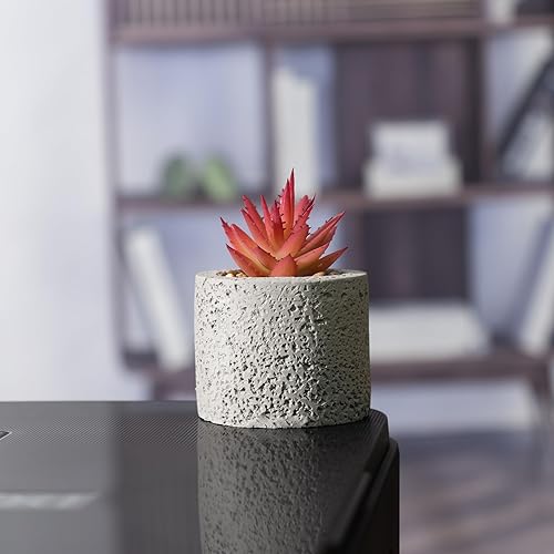 Miniatura 8 de Juego de 3 plantas falsas pequeñas, mini suculentas falsas en macetas, decoración del hogar interior, mini plantas falsas en macetas para