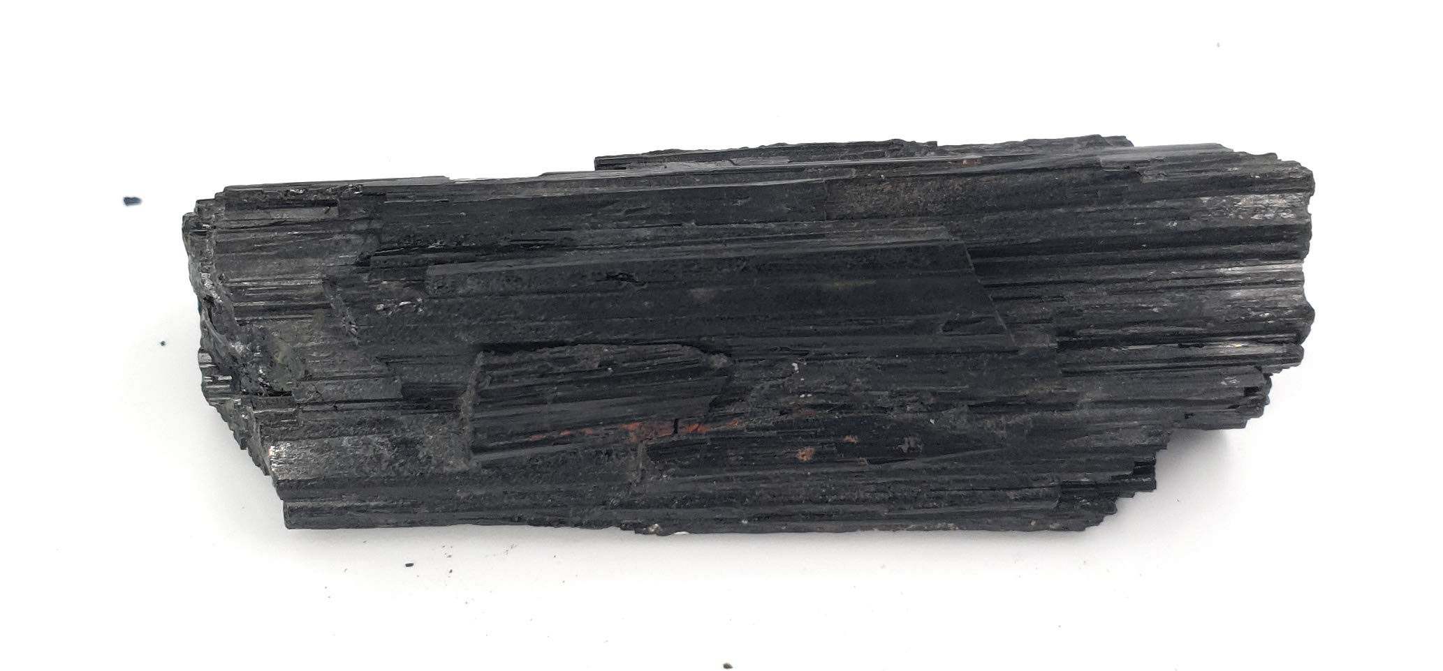 Schwarzer Turmalin-Kathedrale in Rohqualität, extra 100 % Naturstein, Schutzstein (400 g bis 600 g)