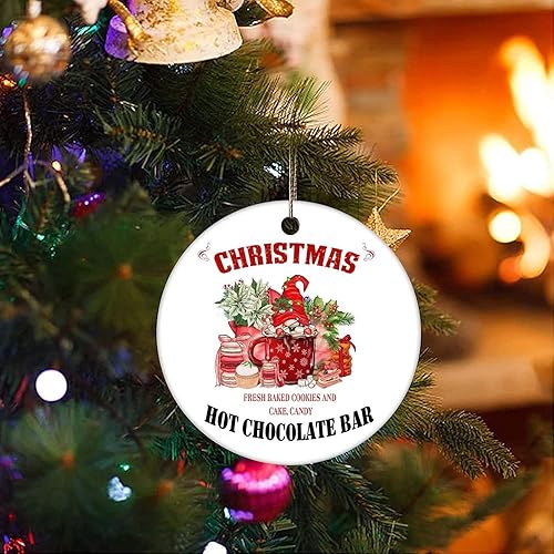 Miniatura 3 de Adornos de recuerdo de Navidad, barra de cacao caliente, adornos de cerámica, adornos de regalo para tartas frescas, caramelos, árbol de Navidad,