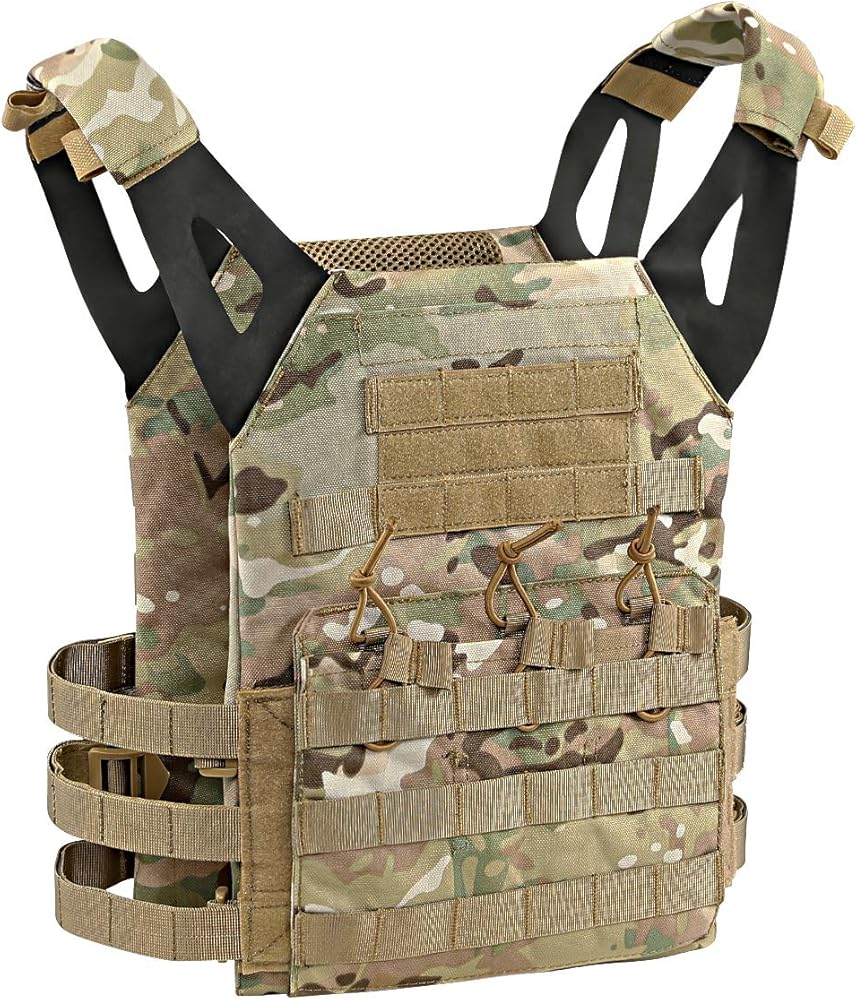 本物プレート装備(マルチカム)JPC プレートキャリア