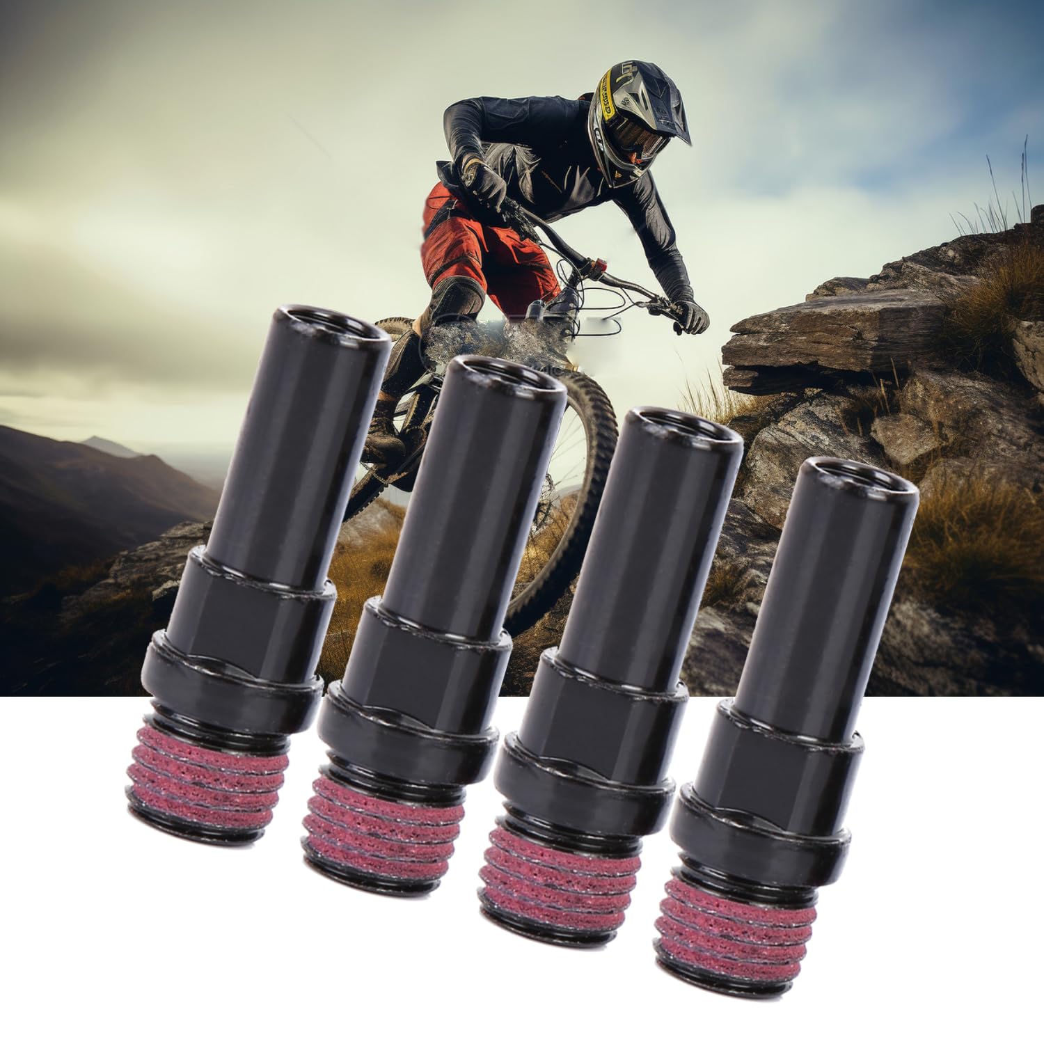Tyenaza Vite Freno Bici, Perno Freno Bici 4 Pezzi, bulloni Perno Freno Telaio in Acciaio Montaggio Montante Telaio, bullone M8 M10 Forcella per Colonna sistemi Freno V