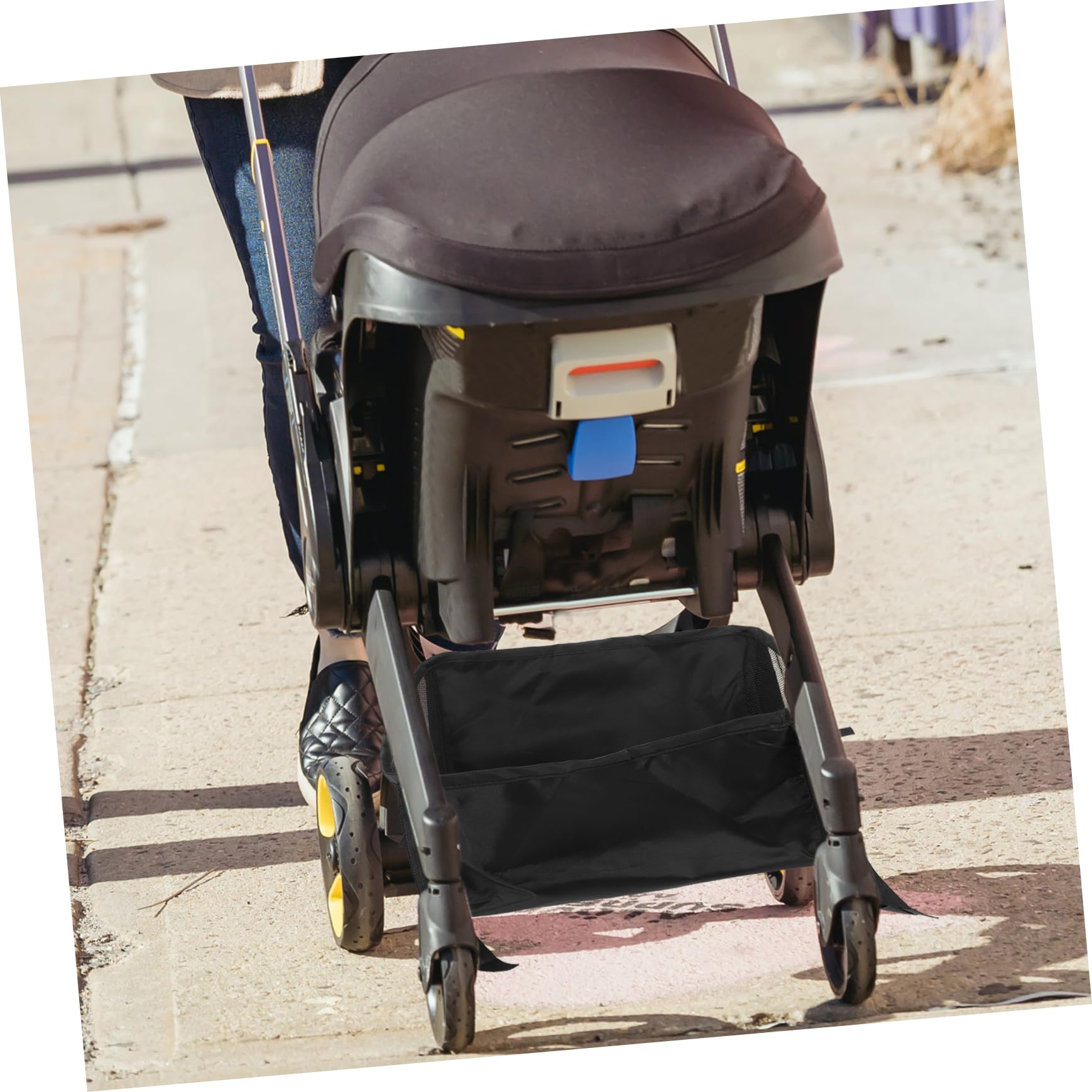 Yardwe Organizer Borsa Portaoggetti Multifunzione Oxford per Passeggino Nero Sicura per Uscite All'aperti per Neogenitori, per Uscite All'aperto e Shopping