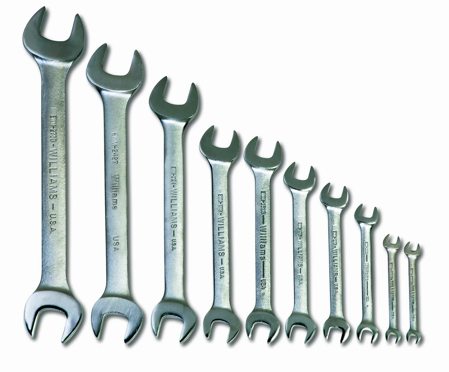 Williams MWS-31 10-Piece Double Head Open End Wrench Set