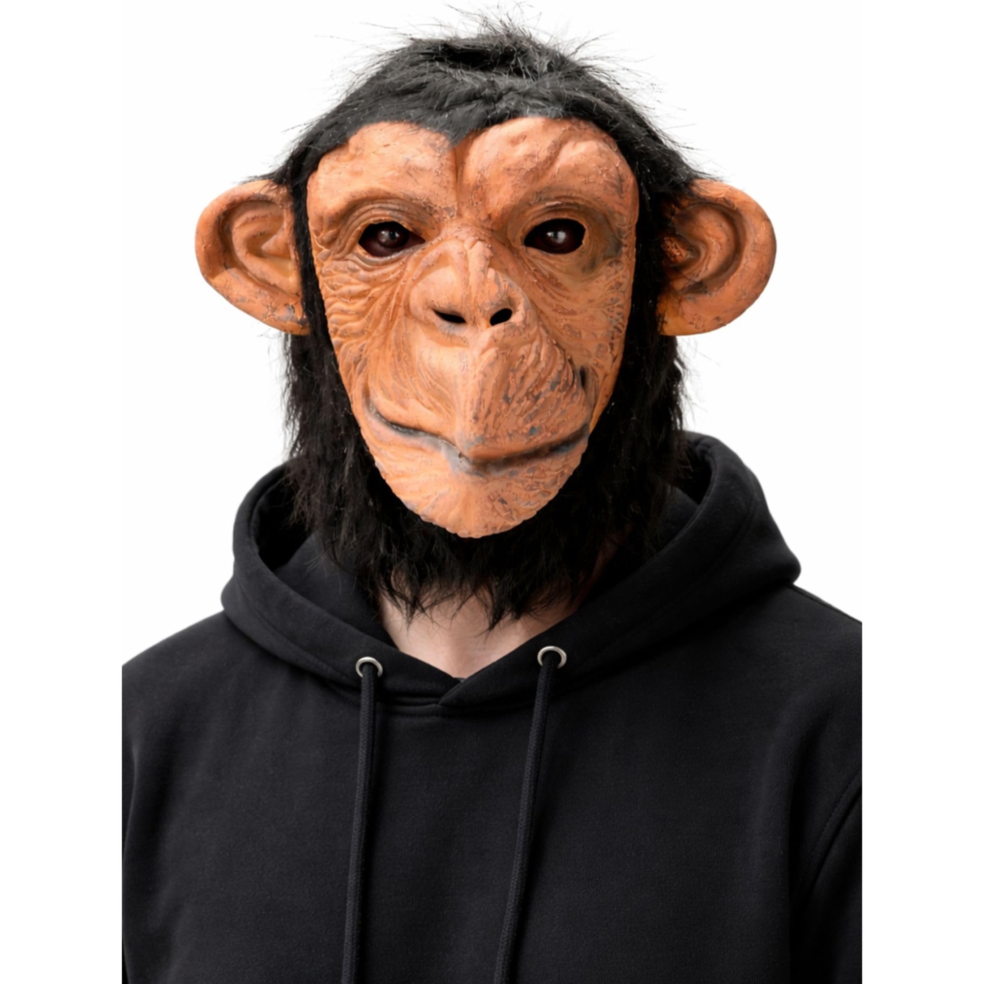 Active Star Animal Full Head Masks, Adults Realistic Latex Husky Dog Monkey Donkey Eagle Horse Funny Scary Fancy Dress Costume Accessory For Halloween Party Cosplay, (Monkey Mask) โ image 1
