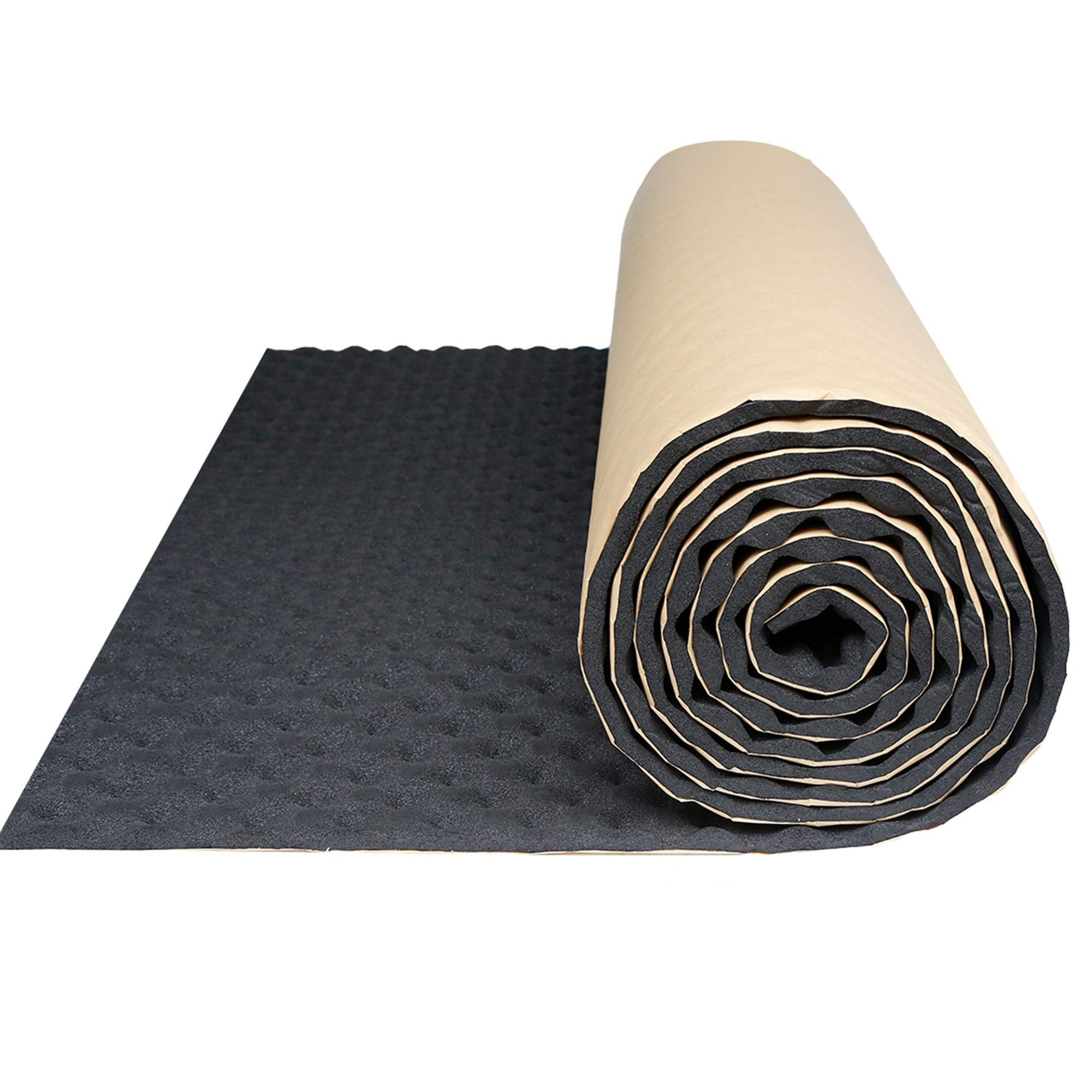 uxcellCar Studio Sound Acoustic Absorption Heatproof Wave Foam Deadener Mat 118.1"x39.4" 32.3sqft