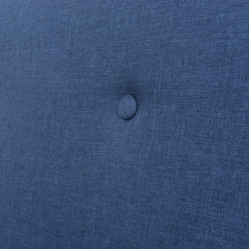 vidaXL Divano a 2 Posti in Tessuto Blu