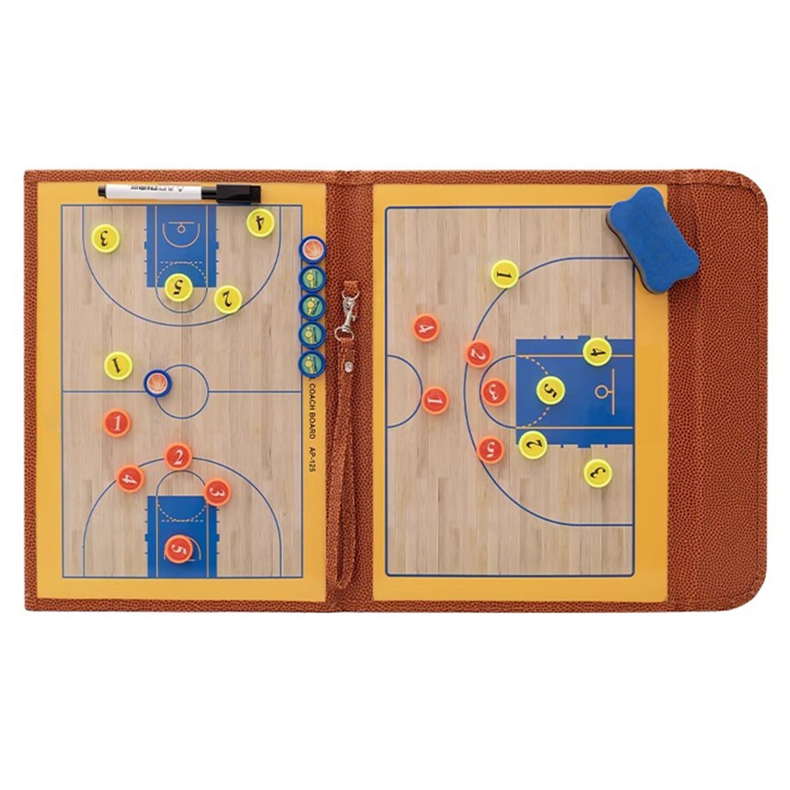 Lavagna Allenatore Basket con Penna Magneti, Basketball Coach Board, Lavagna Basket, Lavagna Allenatore Basket con Penna Magneti, Lavagna Bianca per Basket, Design Elegante