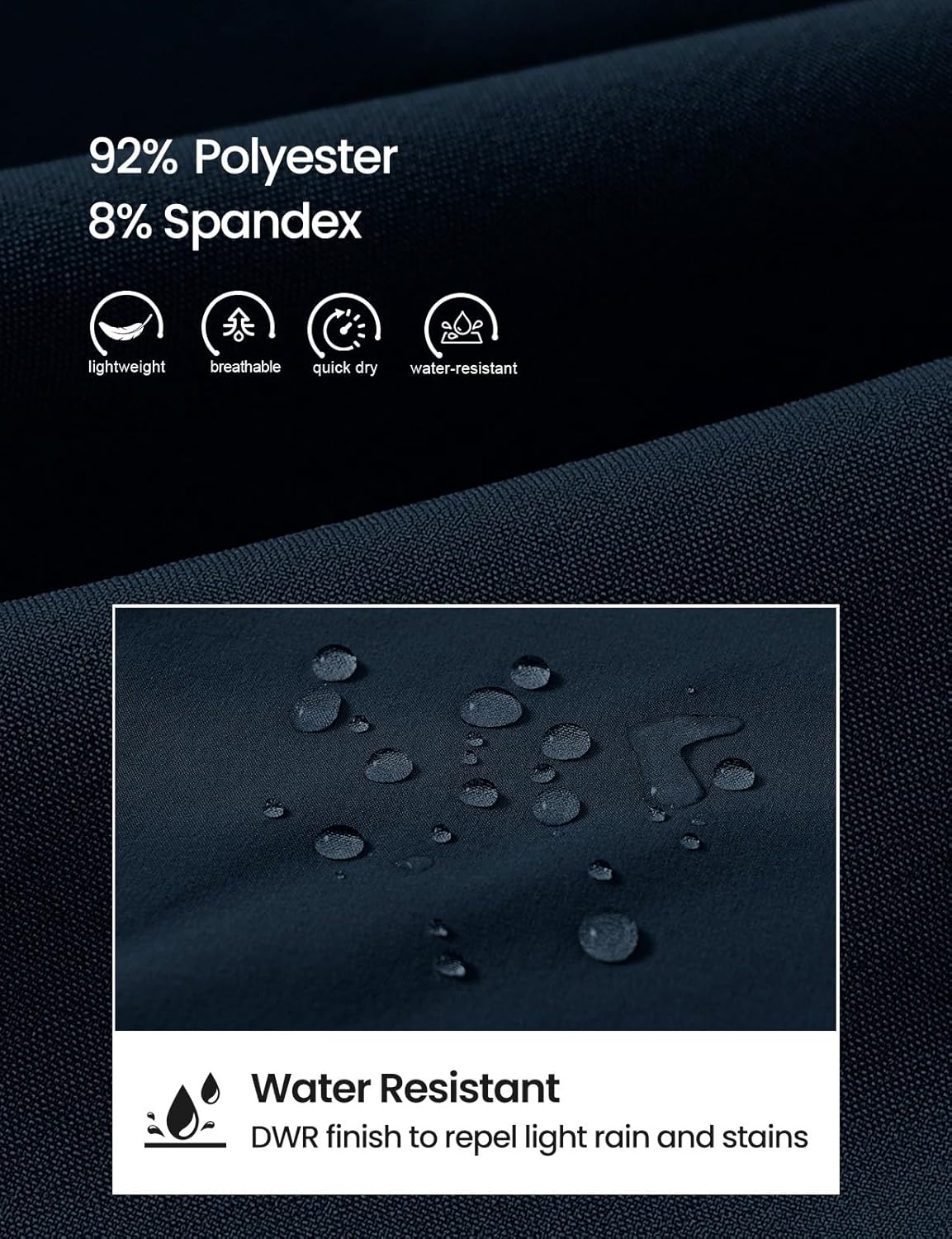 TBMPOY Women's Hiking Cargo Shorts 8.5" Lightweight Quick-Dry Water Resistant Athletic Shorts with Zipper Pockets - Image 4