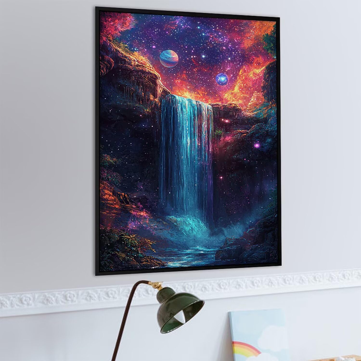 1500 Pezzi di Puzzle, Cascate del pianeta1500 Pezzi di Puzzle per Adulti, Regalo di Anniversario e Natale, Decorazione Della Casa, Prevenzione Della Degenerazione Cerebrale Negli Anziani v-911