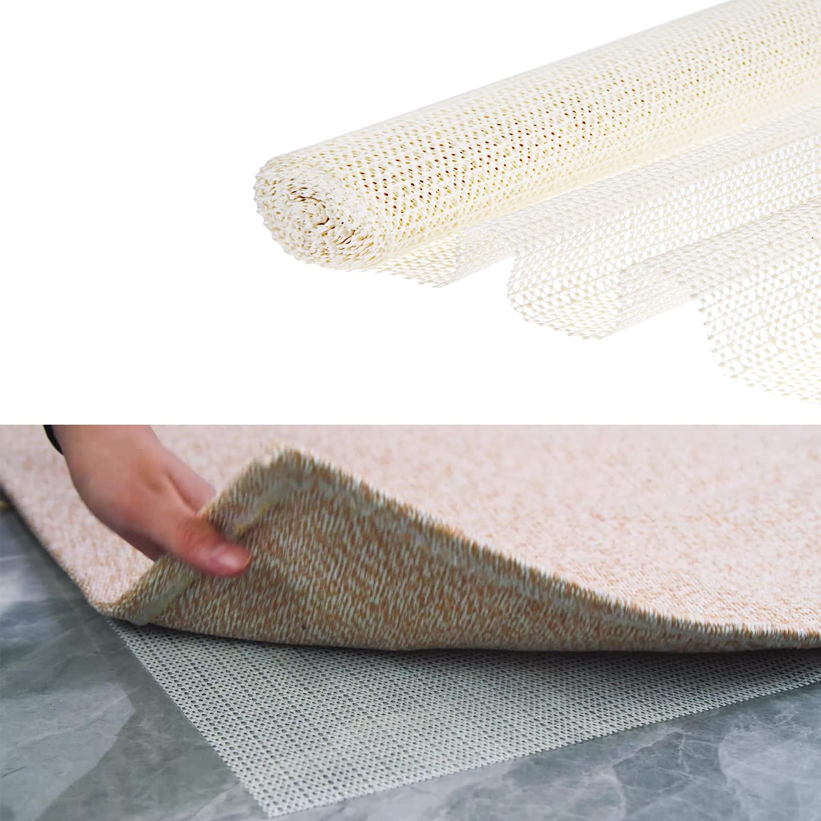 Tapis Antidérapant Mbsomnus 110x160cm - Découpable Pour Parquet - Fixation Tapis/Nappes - Sans Trace