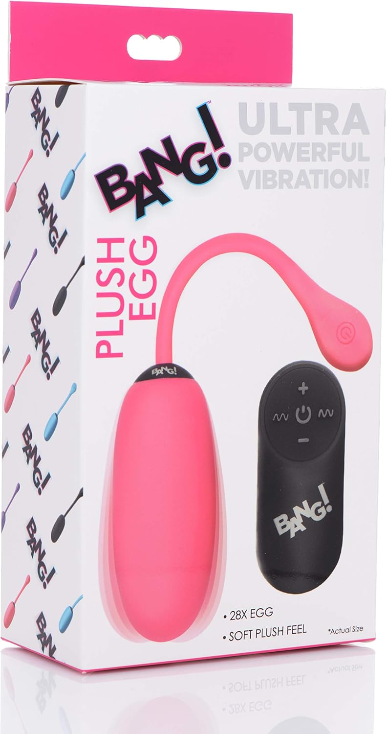 Bang Bang Remote Control 28X Silicone Plush Egg