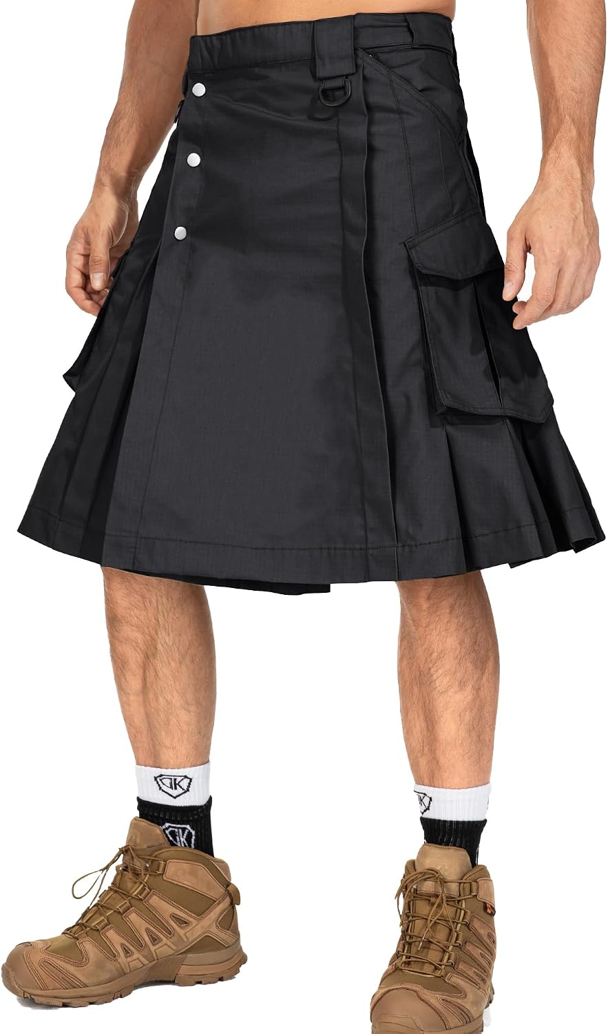 Kilt for Men Camo Utility Kilt Waterproof Tactical Kilt Irish Scottish Kilts with 4 Pockets