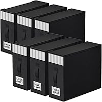 Vista 13 de Paquete de 4 Organizadores de Armario para Sábanas y Almacenamiento, Contenedores de Almacenamiento Plegables Resistentes con Ventana y Etiqueta