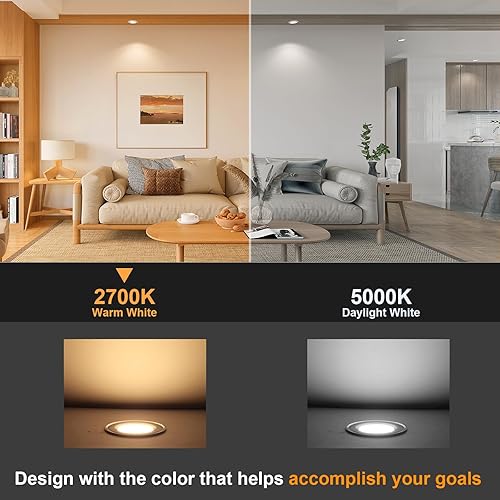 Miniatura 3 de comzler Bombilla LED GU10, 2700 K, blanco suave, equivalente a halógeno de 50 W, bombilla GU10 de repuesto para halógenos, focos empotrados, ángulo