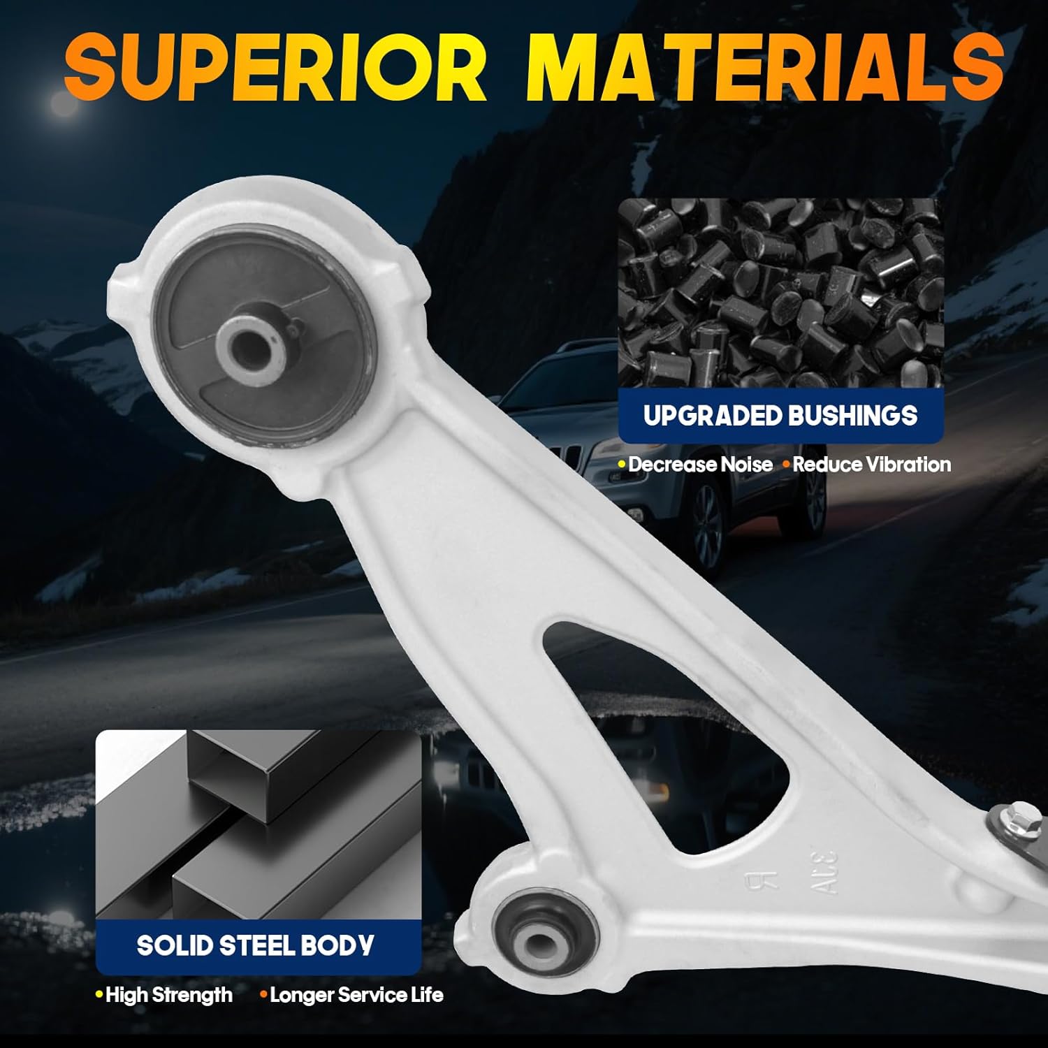 2 x Front Lower Control Arm with Ball Joint for Nissan Pathfinder 2013-2020, for Infiniti QX60 2014-2022, for Infiniti JX35 2013, K623063, K623064