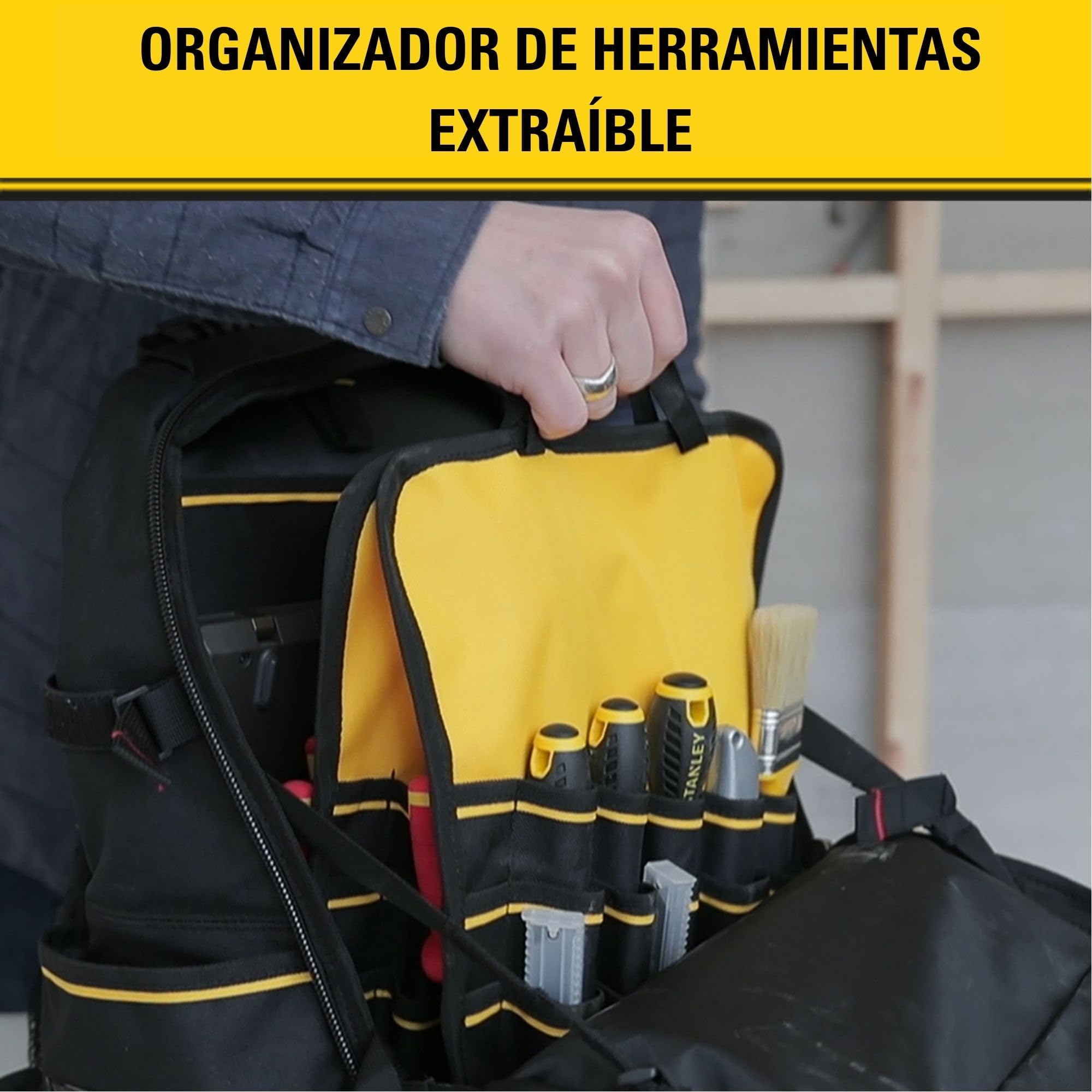STANLEY FATMAX Mochila Porta Herramientas de Alta Resistencia, 1-95-611