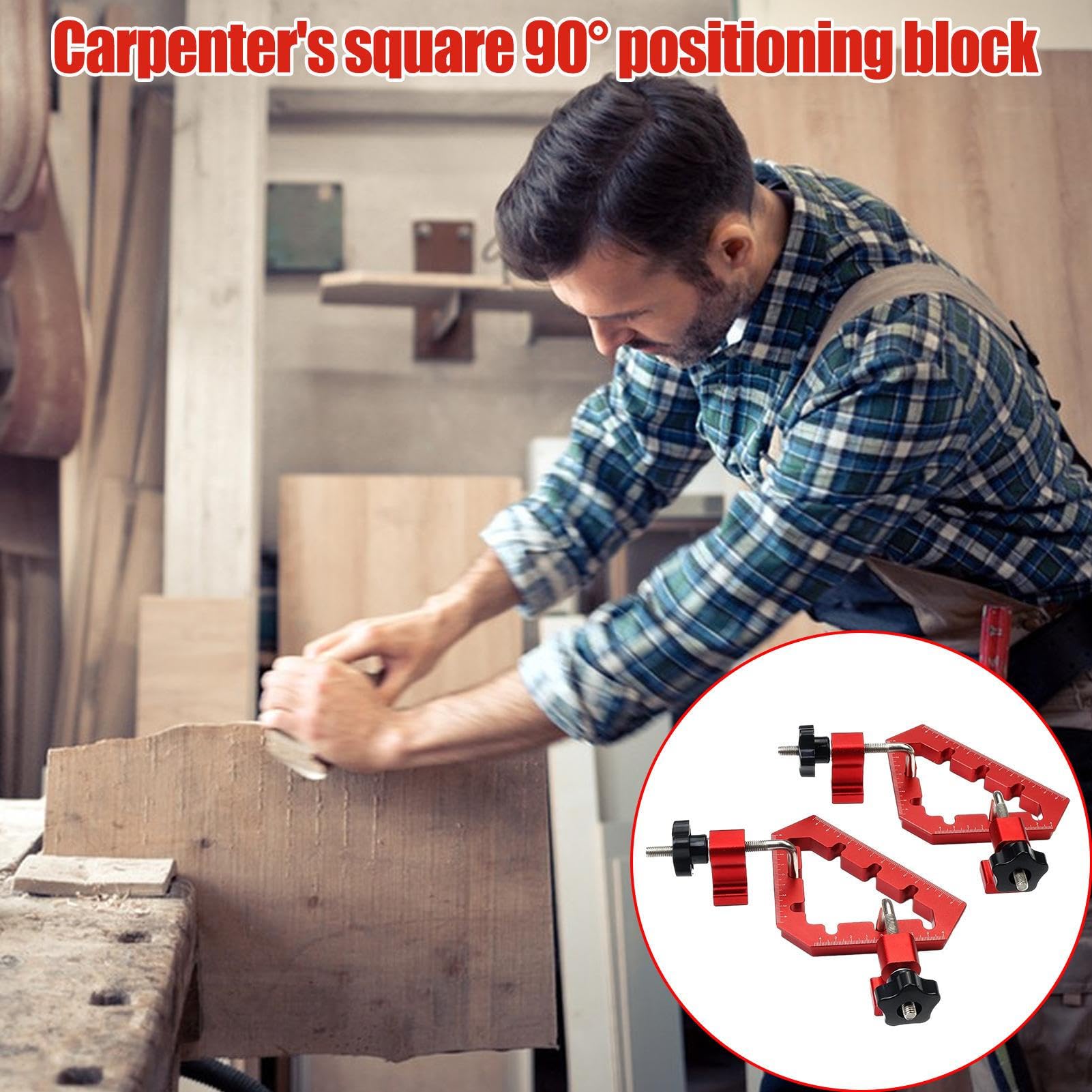 Linijka kątowa, precyzyjny miernik ze stopu aluminium 90 stopni, narzędzie do wyszukiwania kątów, do obróbki drewna, renowacji domu, drzwi, okien, szafek, mebli