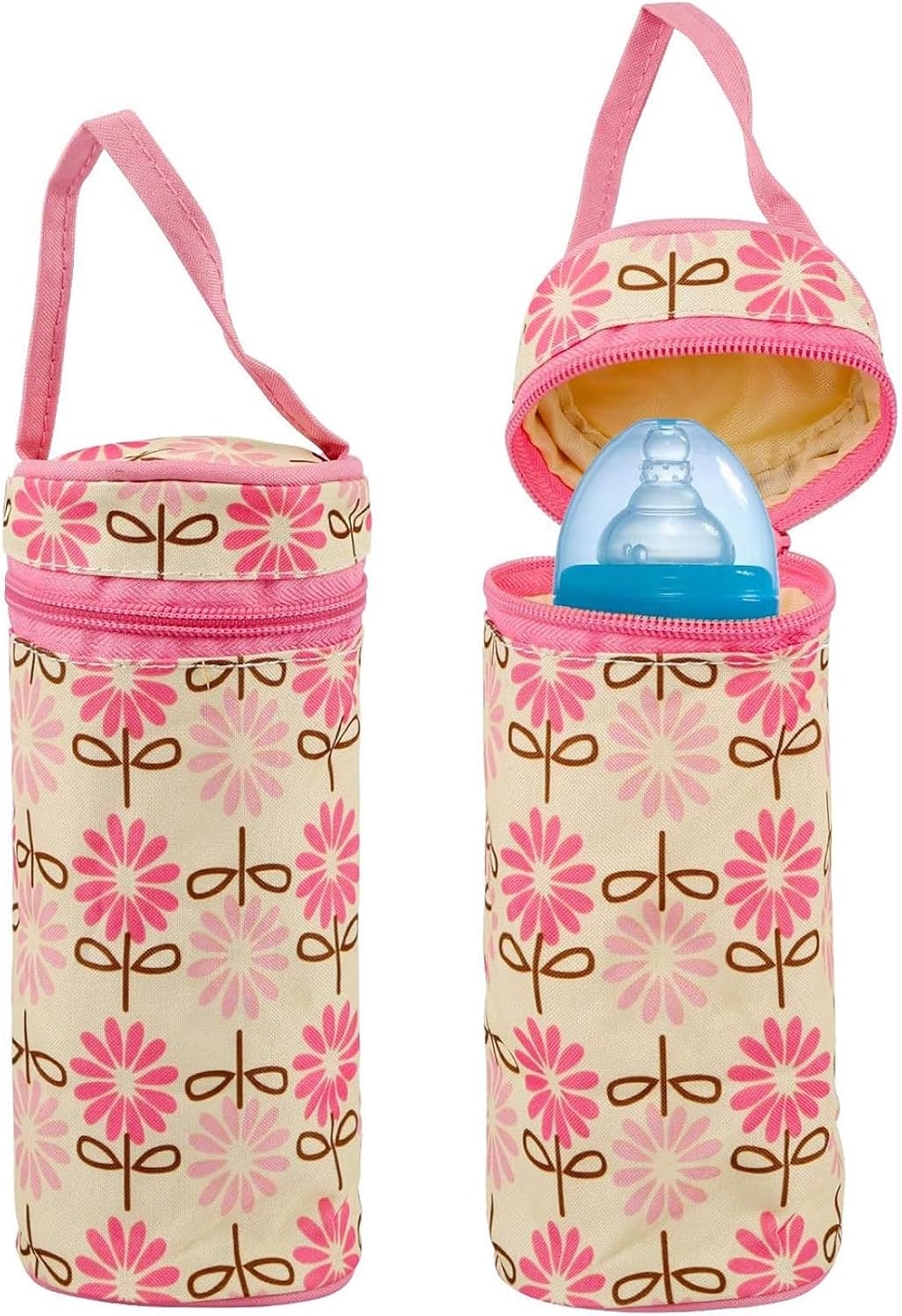 5Pcs Diaper Bag Tote Set,Large Mommy Bag with Portable Nappy Changing Pad,Pacifier Case,Travel Baby Bags for Mom