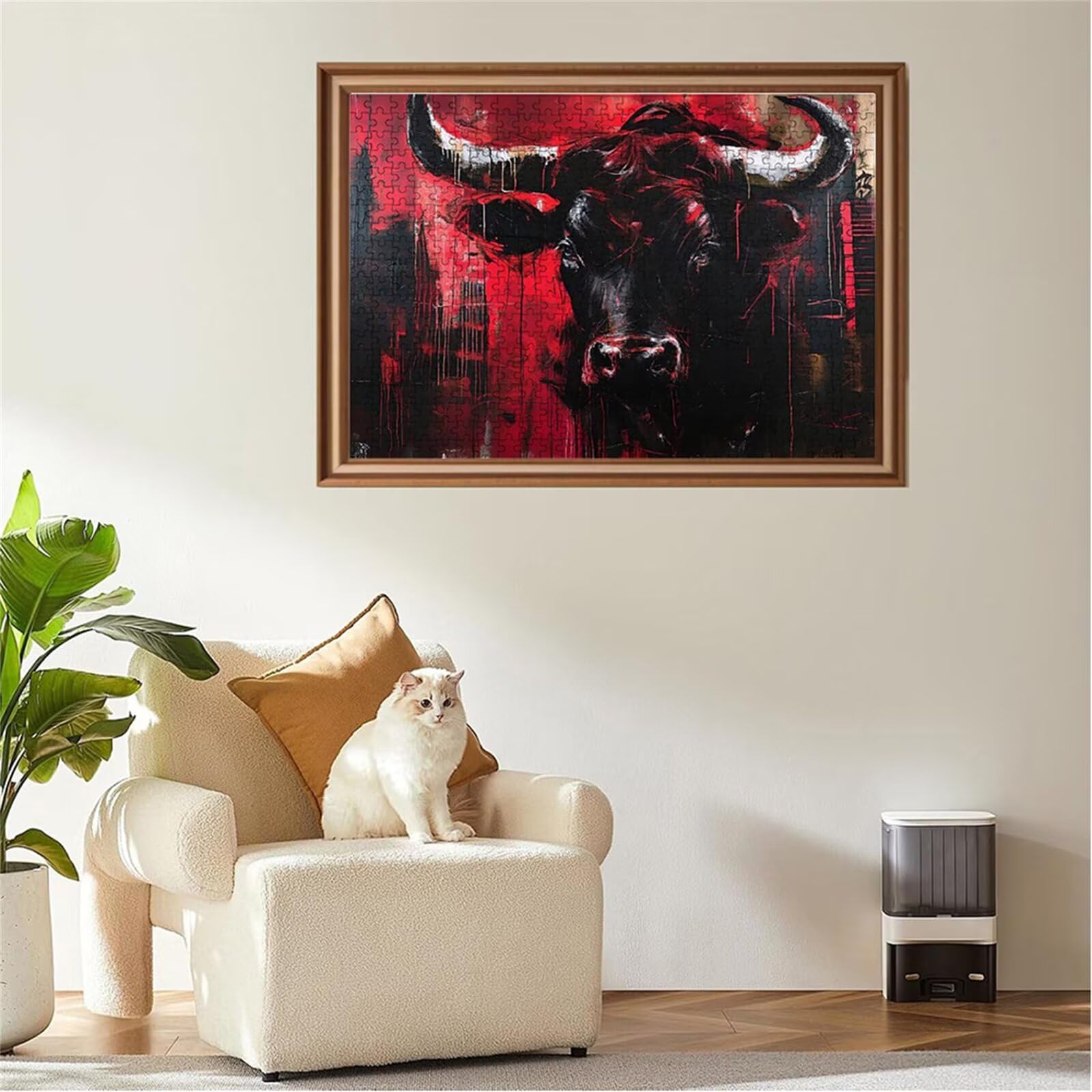 Puzzle 2000 sztuk puzzle z motywem zwierzęcym wołu drewniane układanki, klasyczne dla dorosłych diY gra wyzwanie idealnie pasują między nimi literami z tyłu Wysokiej jakości układanki dla dzieci i