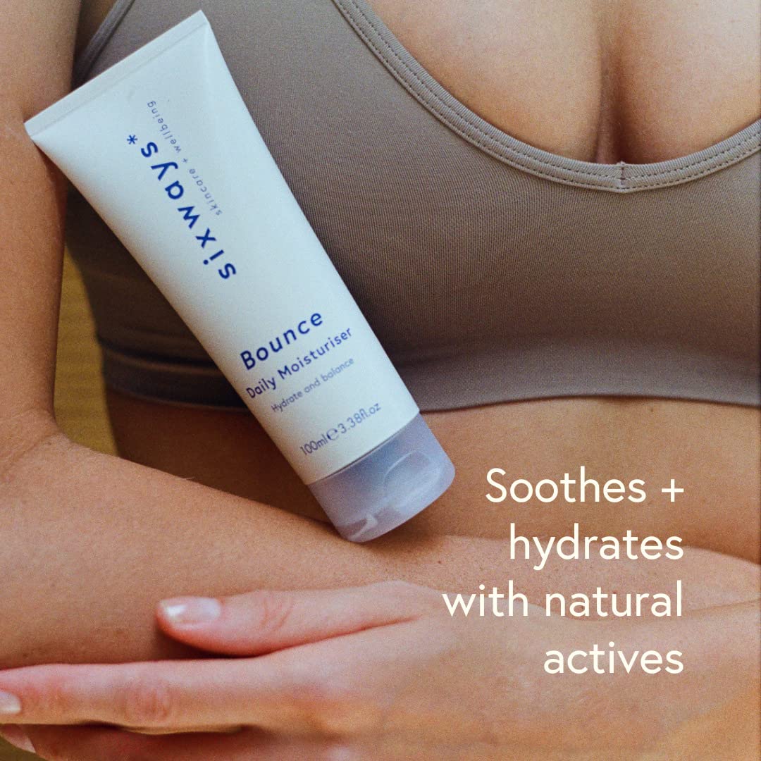 Sixways Bounce Daily Moisturiser: Hydrating Natural Vegan Face Cream with Shea Butter and Vitamin E - Image 2