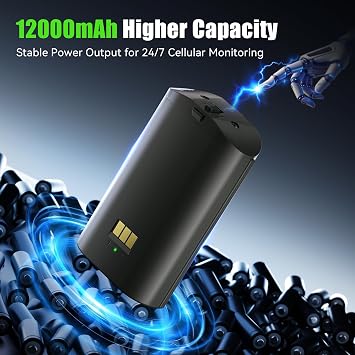 Lesaps Replacement Battery for TACTACAM Defend 360 Cellular Security Camera