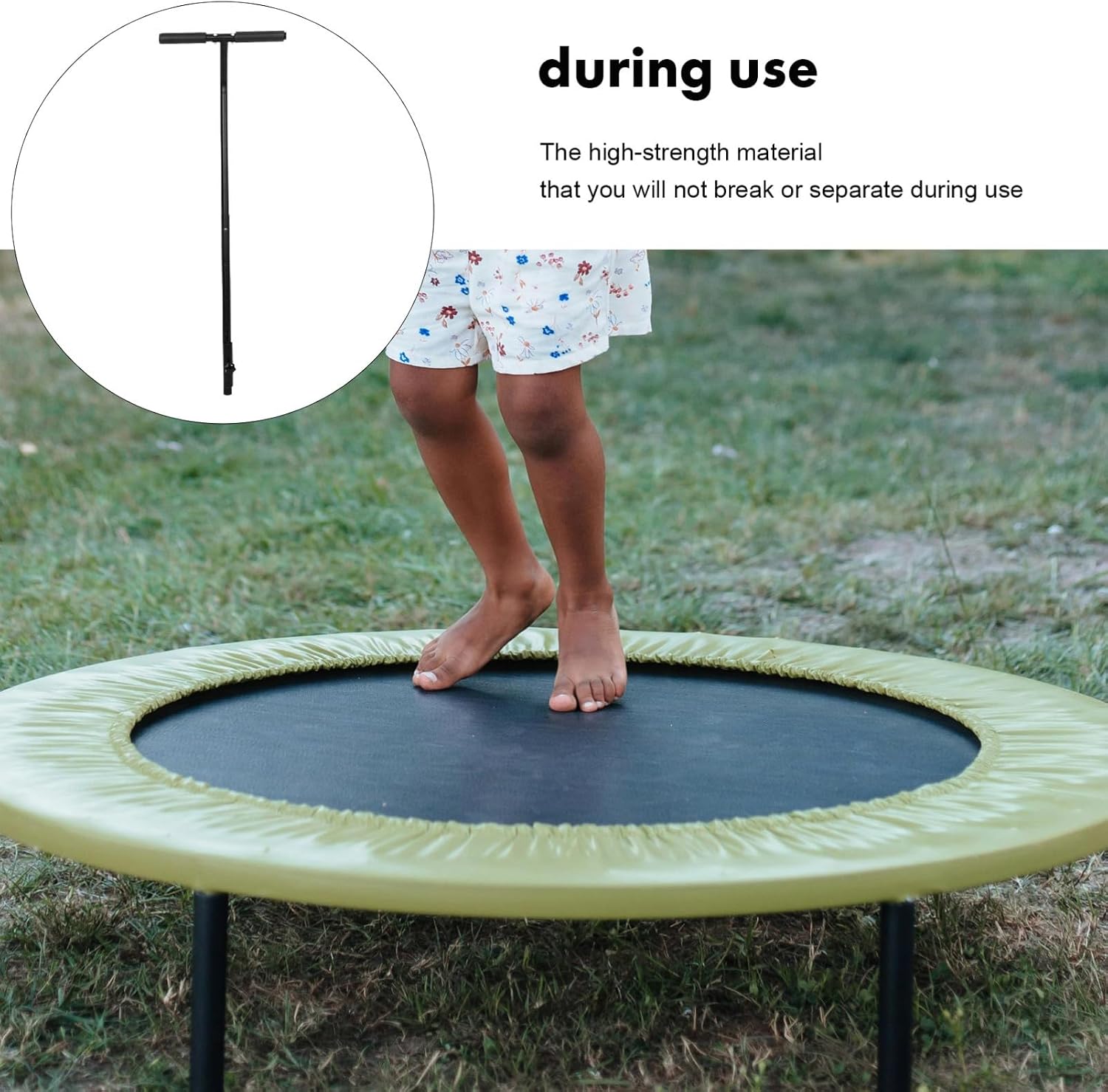 Small Trampoline Replacement Handle Bar for Boys and Girls and Adults Black image 4