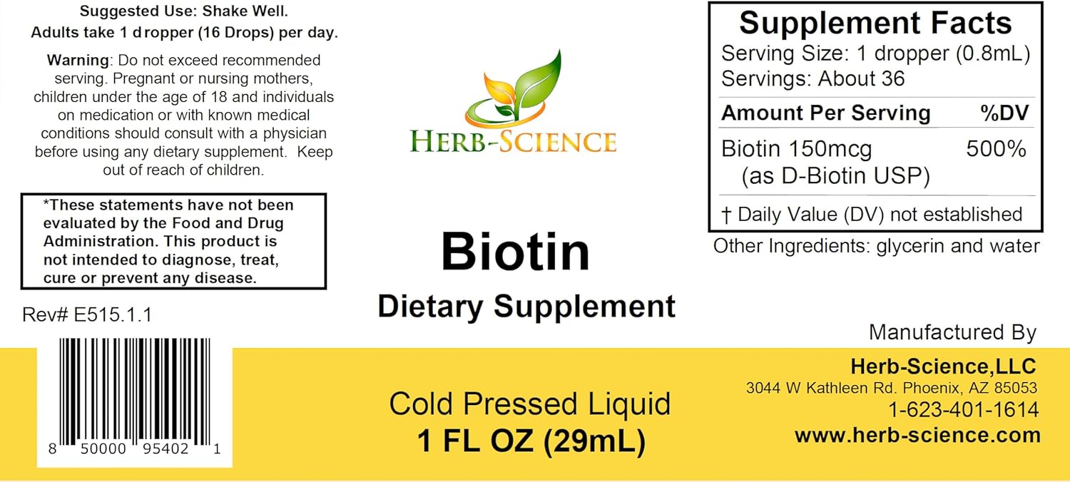 Liquid Biotin B7 – High-Absorption, Cold-Pressed D-Biotin USP, Vegan, Alcohol-Free, Sublingual Drops, No Artificial Flavors, Blue Cobalt Glass Bottle for Potency & Purity - 1 oz - Image 2