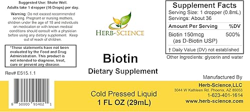 Miniatura 2 de Liquid Biotin B7 - D-biotina prensada en frío USP de alta absorción, vegana, sin alcohol, gotas sublinguales, sin sabores artificiales, botella de