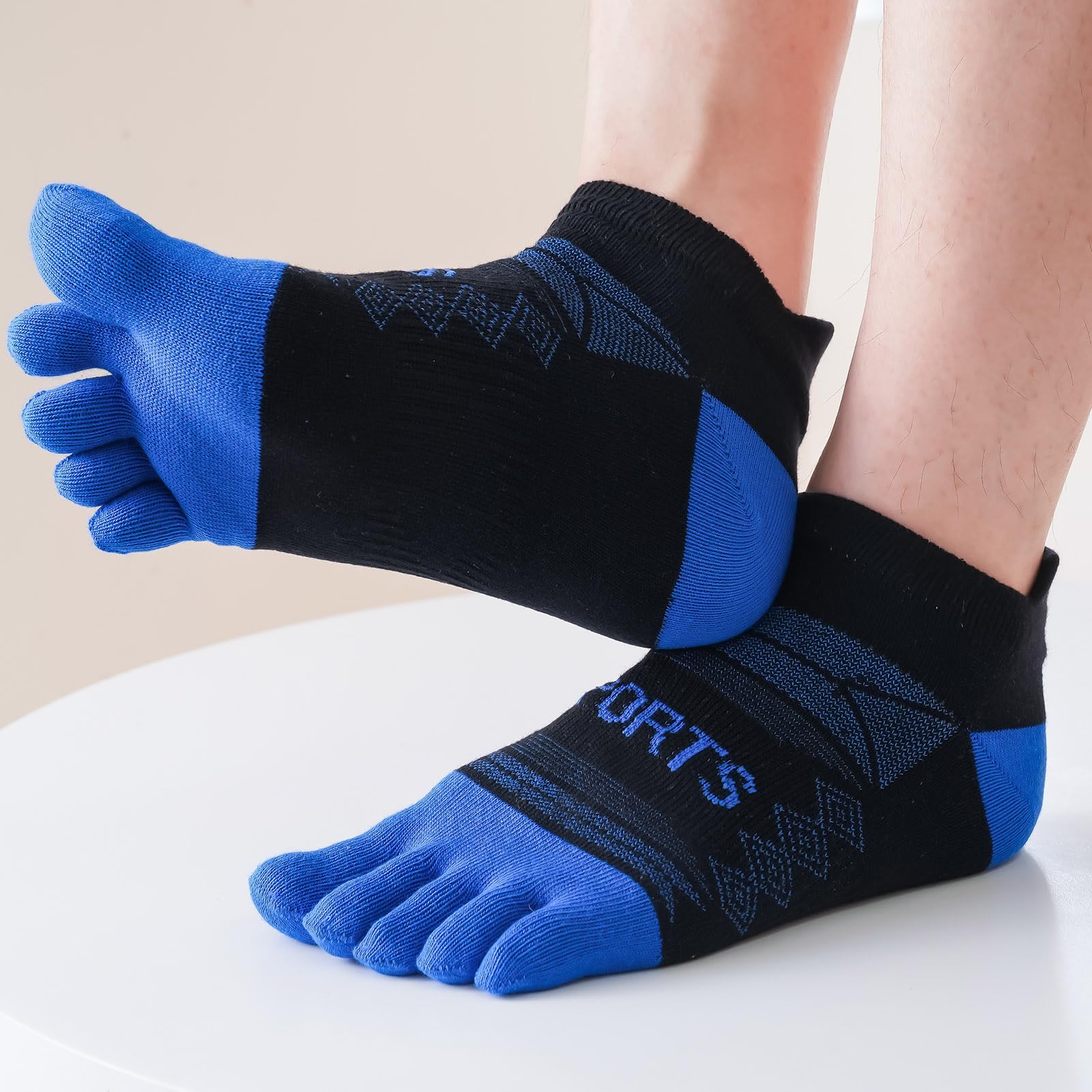 Calcetines de dedo para hombre, 5 pares