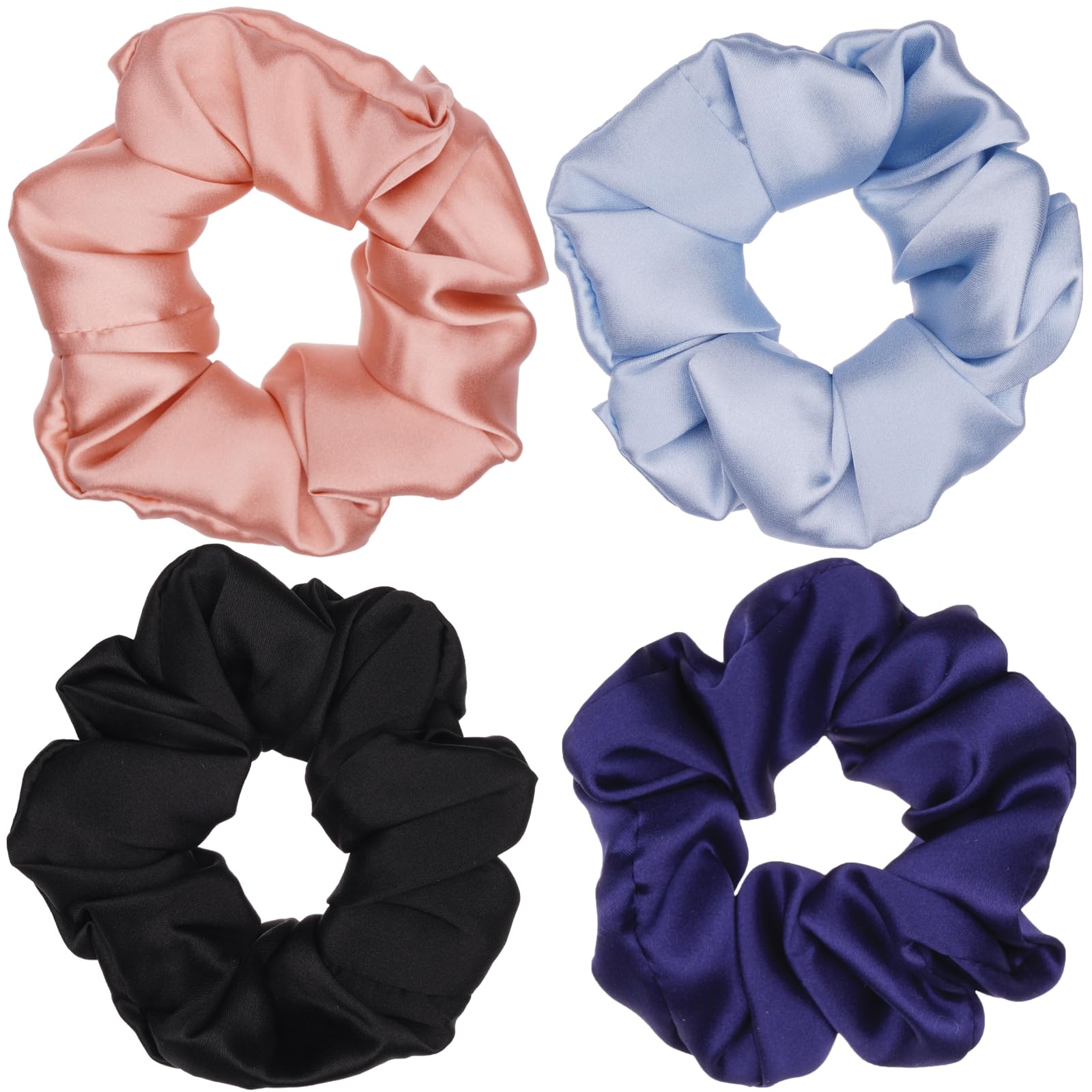 Amazon.com : Premium 100% Mulberry Silk Hair Scrunchies  display picture 1