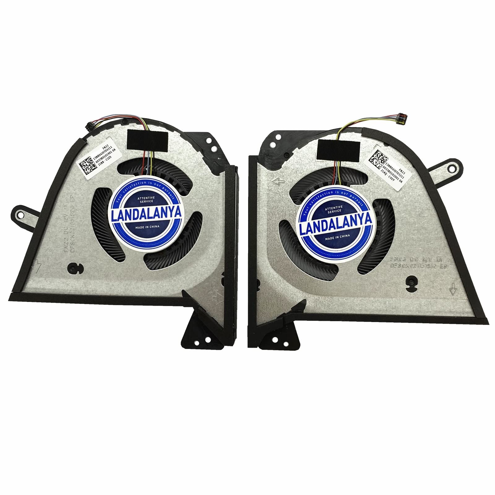 LANDALANYA new CPU+GPU Cooling Fan for ASUS Zephyrus GA503 GA503Q GA503QS GA503QM GA503QR GA503QC GU603H GU603HR GU603HM GU603ZW GU603Z GU603ZM