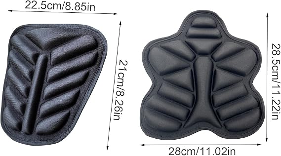 REVXON Motorcycle Seat Cushion for Sym VS Excel II 150 cc/Wolf 125/300/Classic/SB125N/SB125Ni/SB250Ni, Breathable 3D Air Mesh Motorcycle Seat Pad Shock Absorbing for Long Ride Comfort