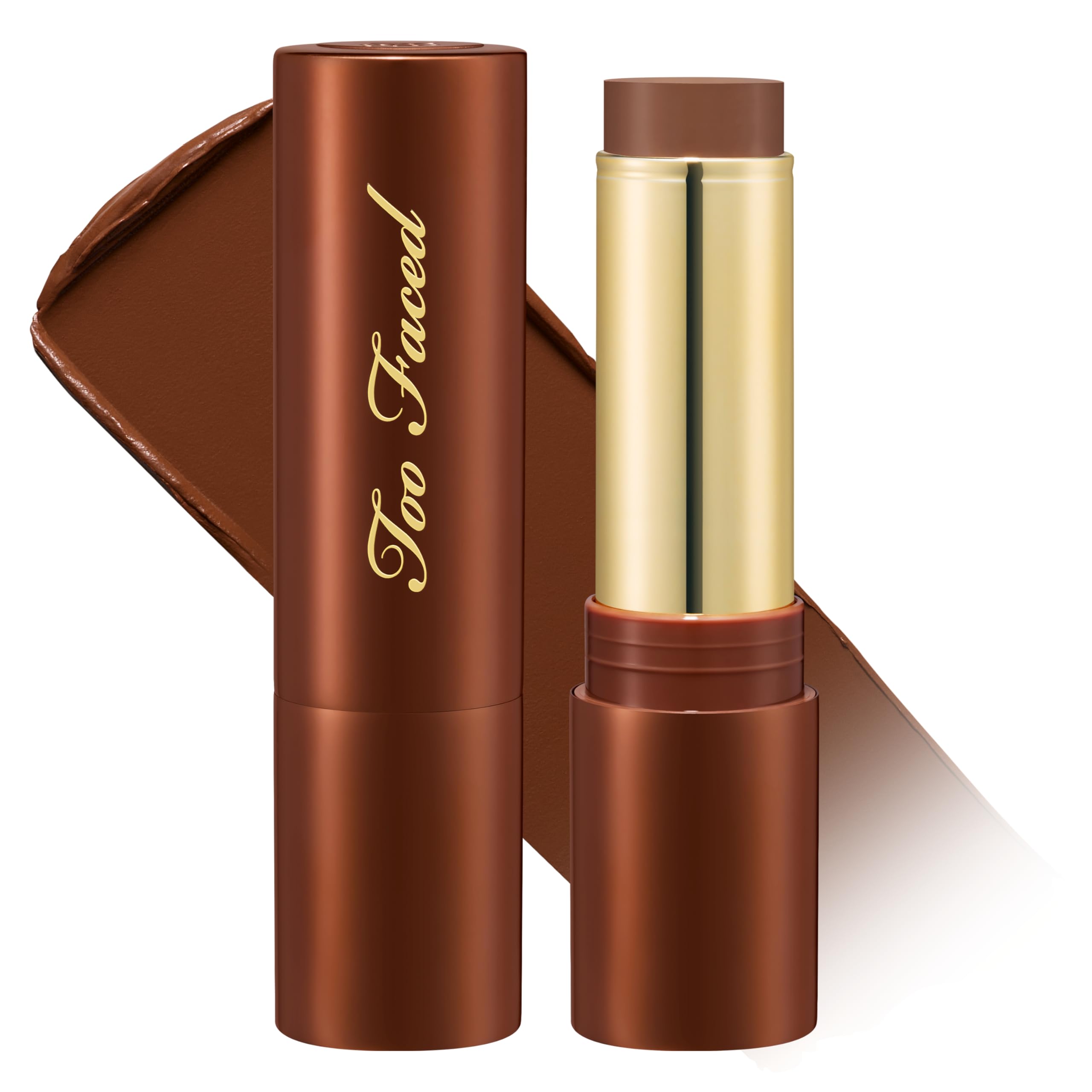 Too Faced Chocolate Soleil Melting Bronzing & Sculpting Stick | Multi-Use, Contour + Cream Bronzer Stick | Lightweight, Satin-Finish with Buildable Coverage, 0.28 Ounce