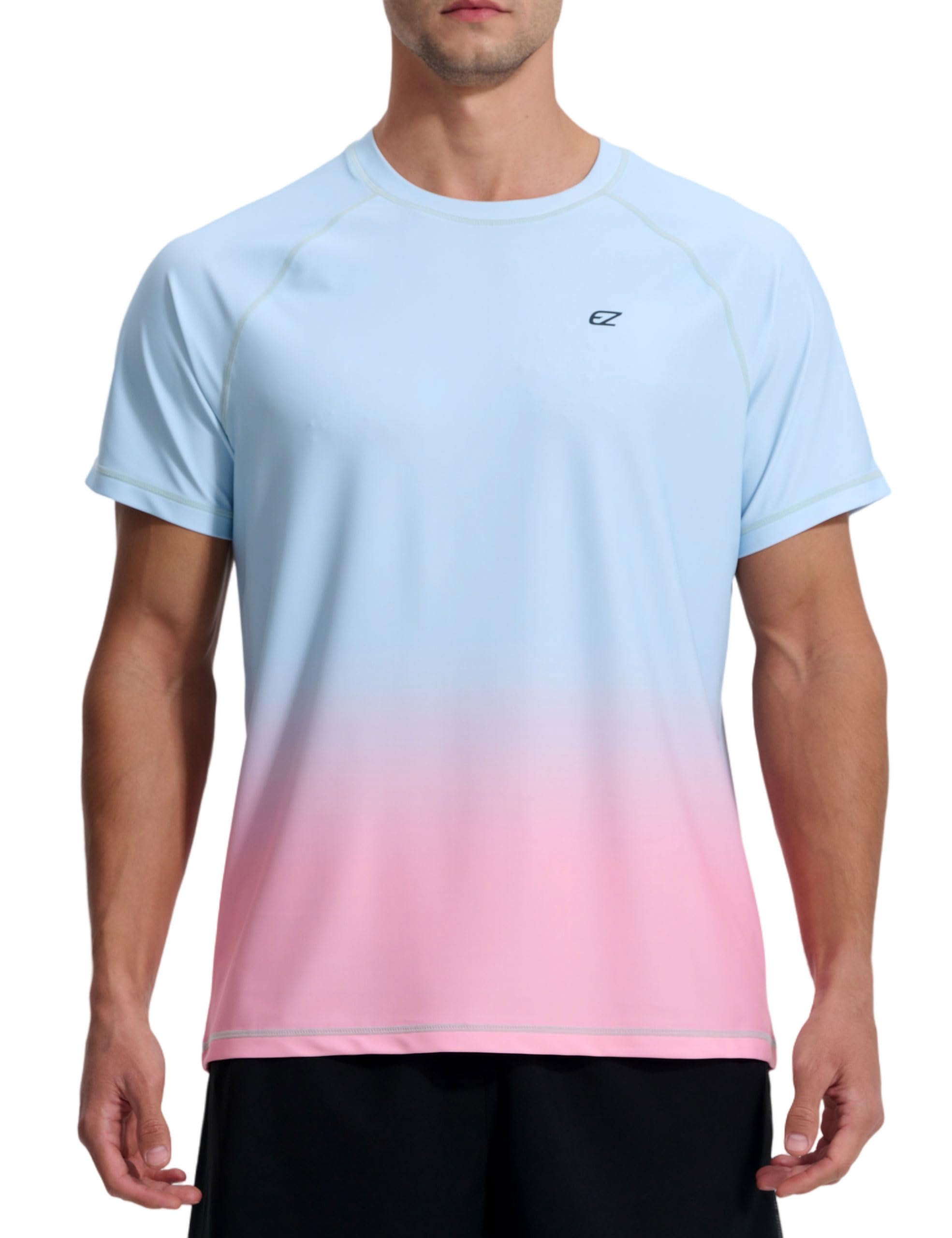 Men's Swim Shirts Rash Guard UPF 50+ UV Sun Protection T-Shirt Quick Dry Fishing Beach T Shirts