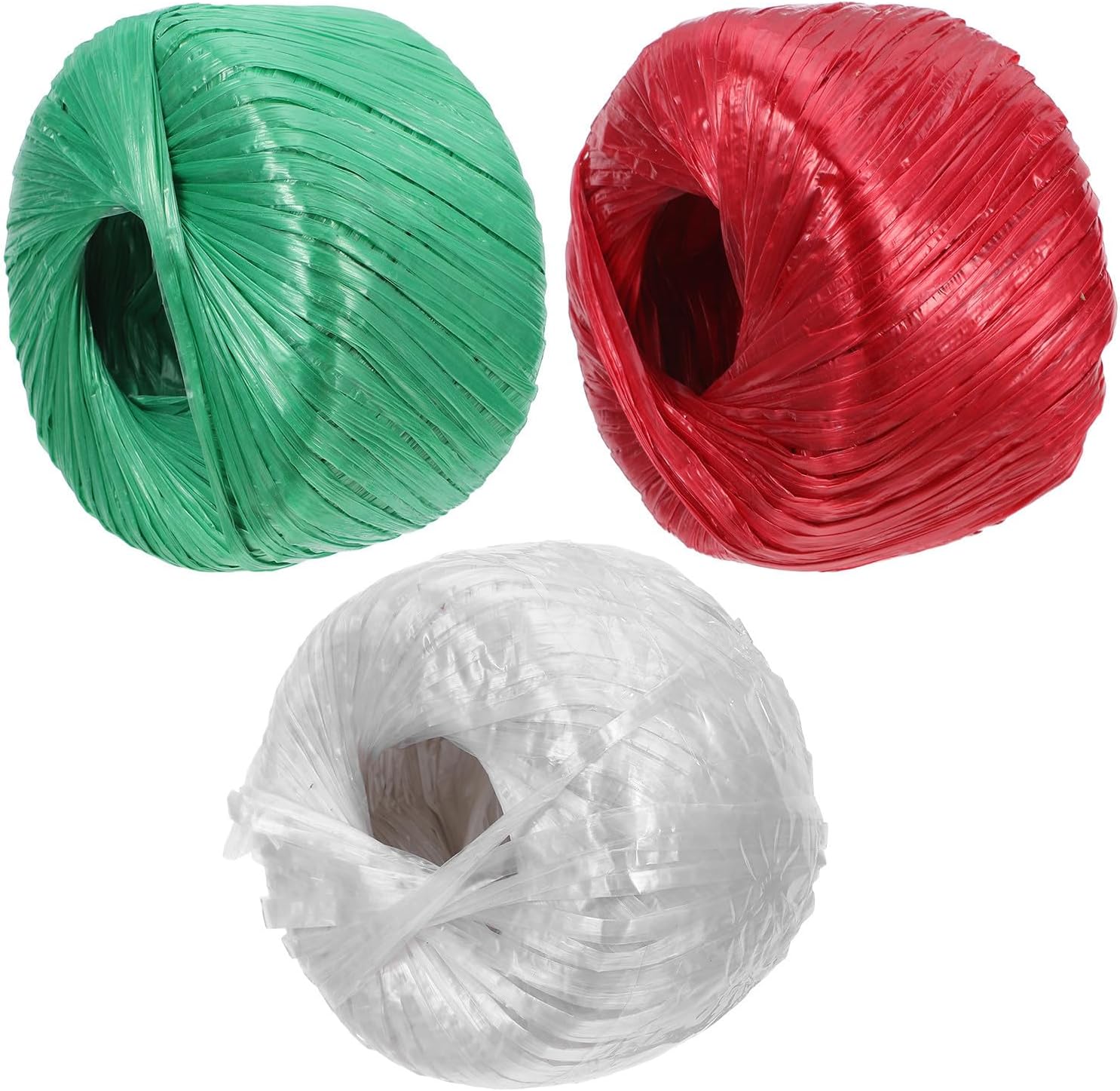 MERRYHAPY 3 Rolls Heavy Duty Nylon Twine for Gardening and Packaging, Multipurpose Colored Pp Rope for Tomato Plants and Boxes, Decorative and Cut-to-Length String for Outdoor Spaces