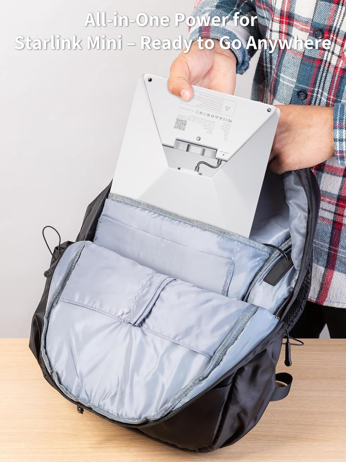 PeakDo LinkPower Power Bank and Mount Compatible with Starlink Mini