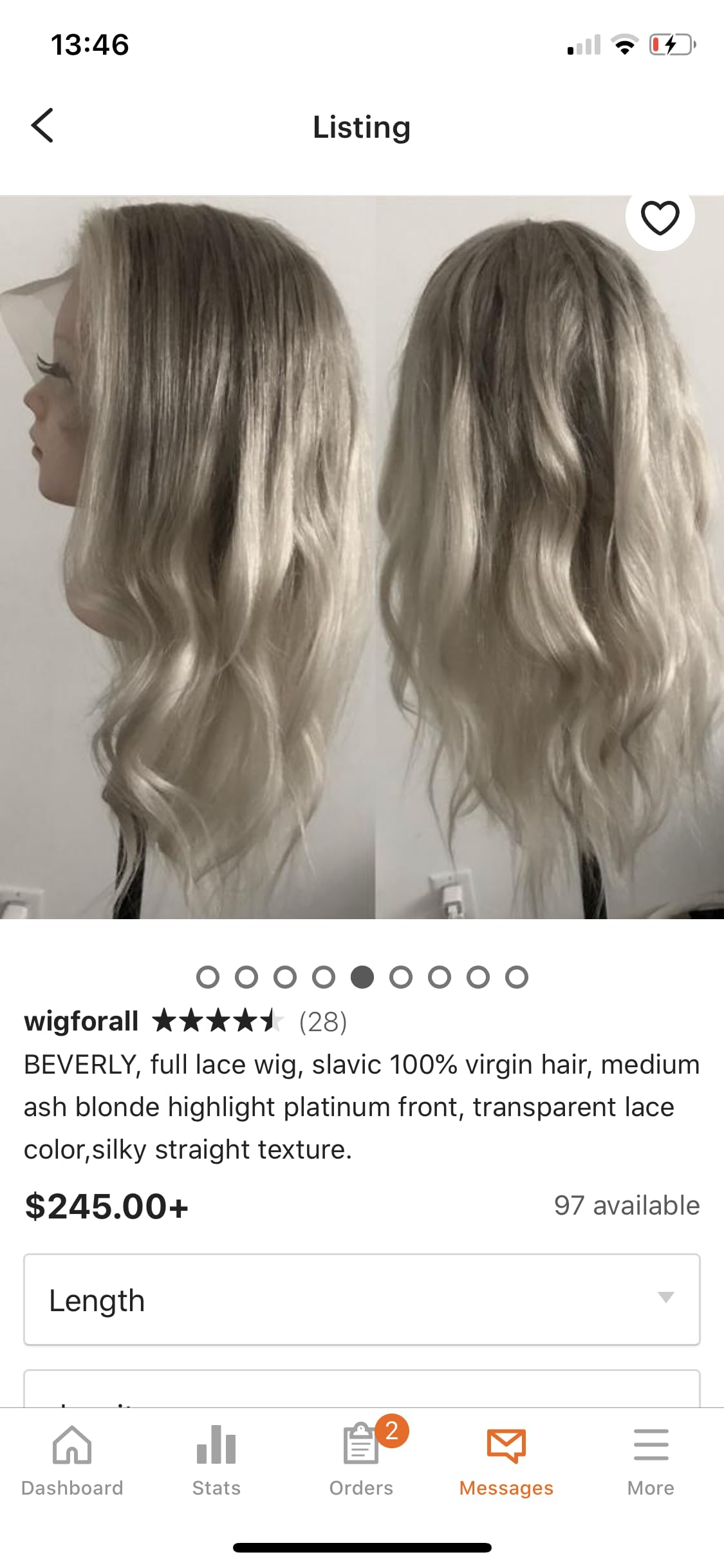 Perruque invisible blond cendré Beverly contre la perte de cheveux - 2