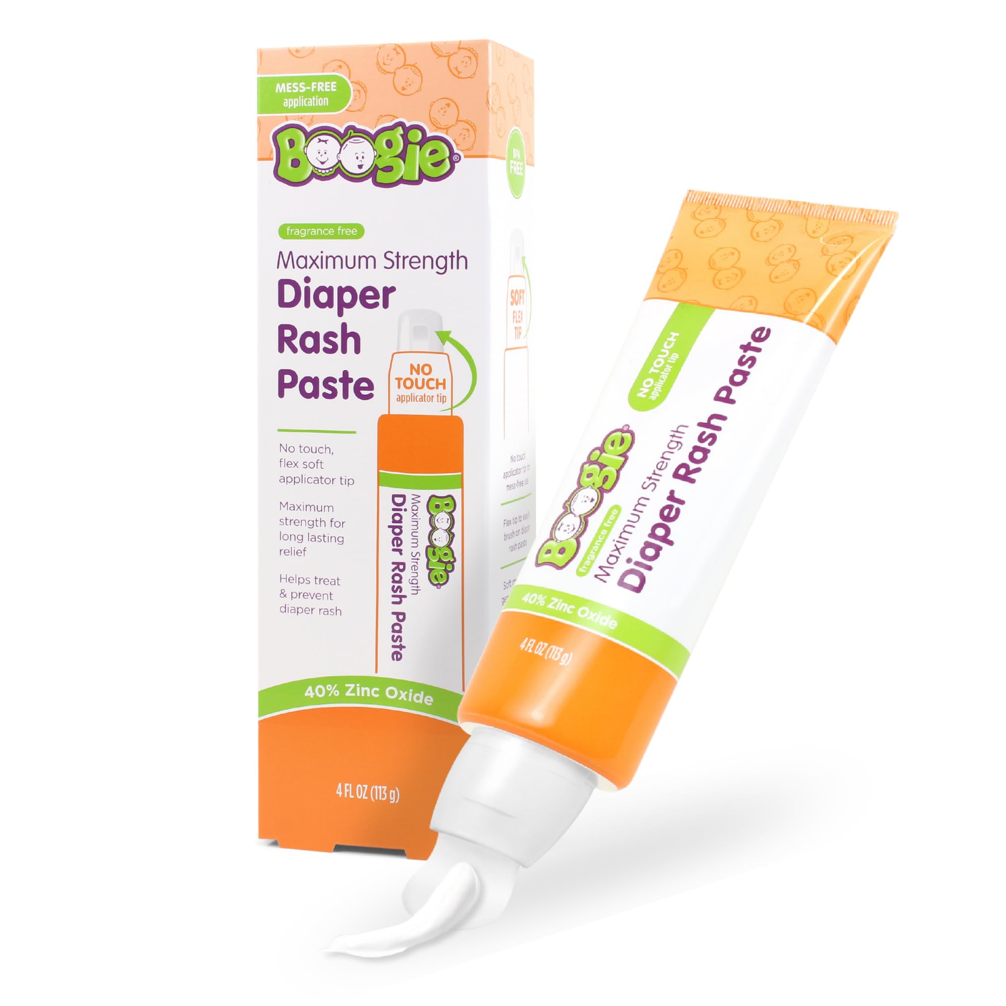 Boogie Maximum Strength Diaper Rash Paste for Babies - 4 fl oz