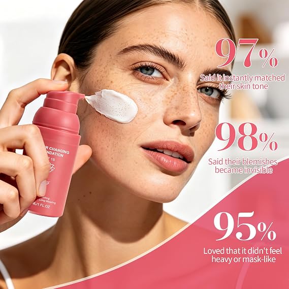2PC SMOQCH Colour Changing Foundation for Mature Skin