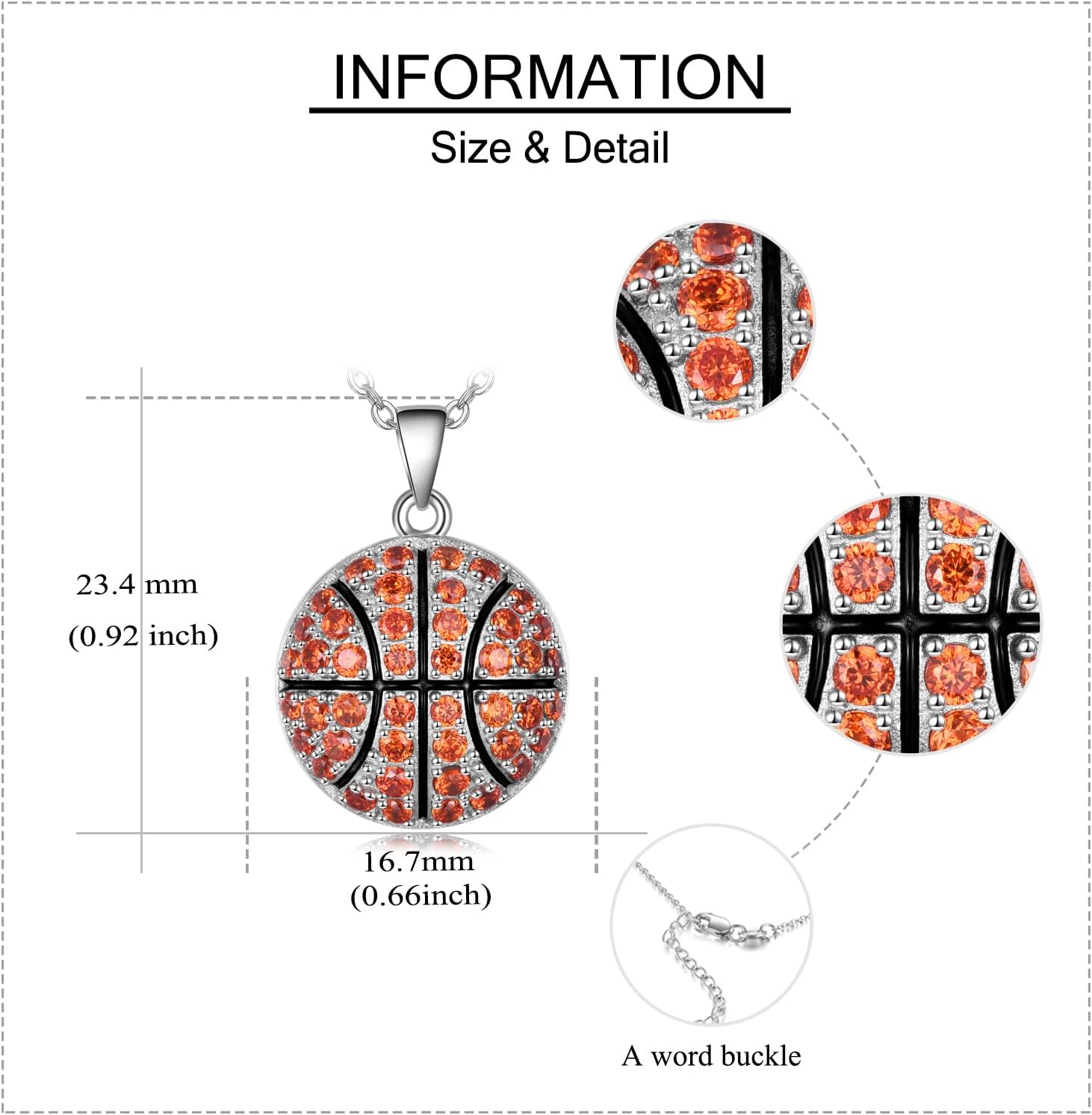 YFN Baseball Basketball Volleyball Gifts for Women Sterling Silver Baseball Basketball Volleyball Pendant Necklace Jewelry for Sport Fans Lovers Gifts