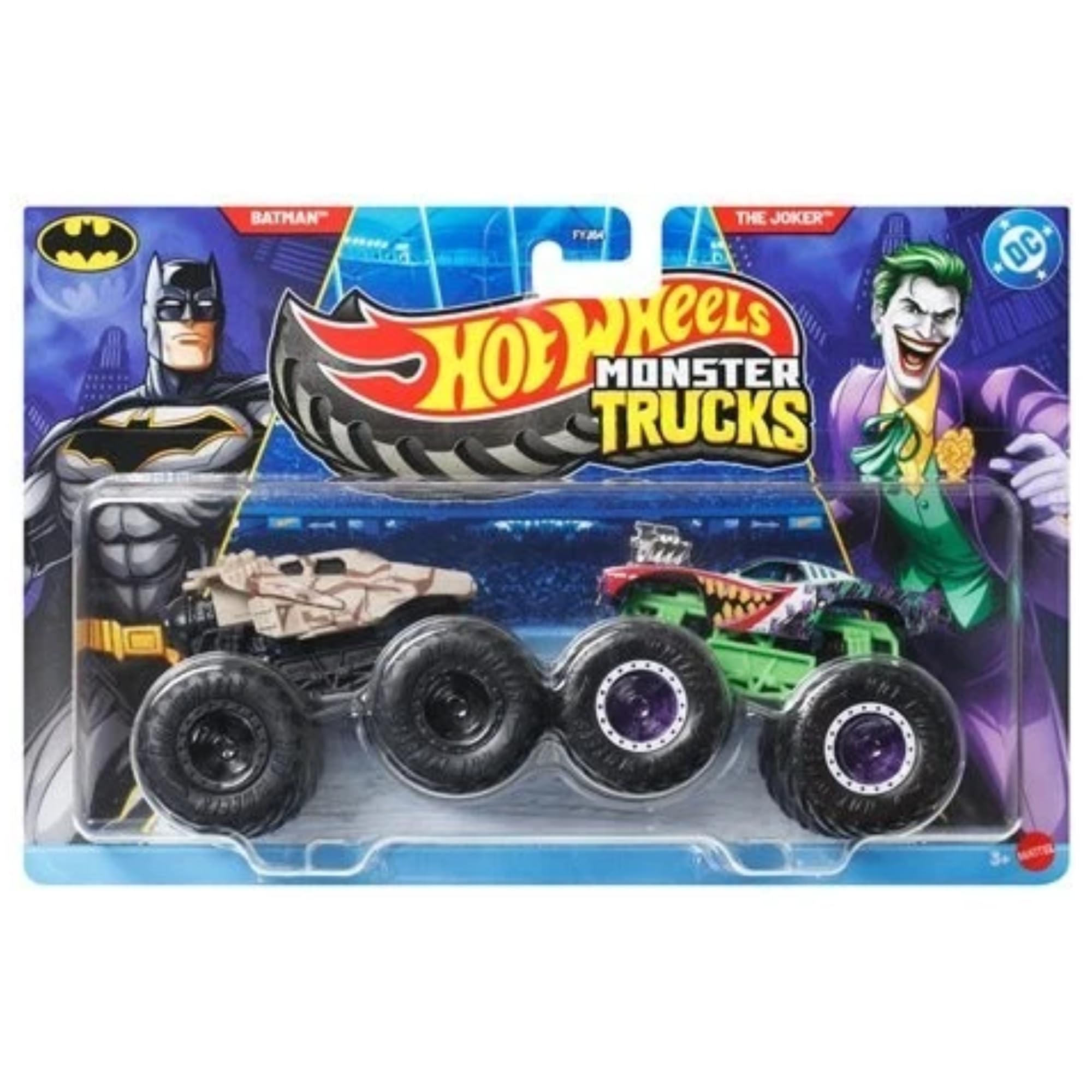 Hot Wheels Monster Trucks Demolition Doubles (Batman & Joker - JLV71)