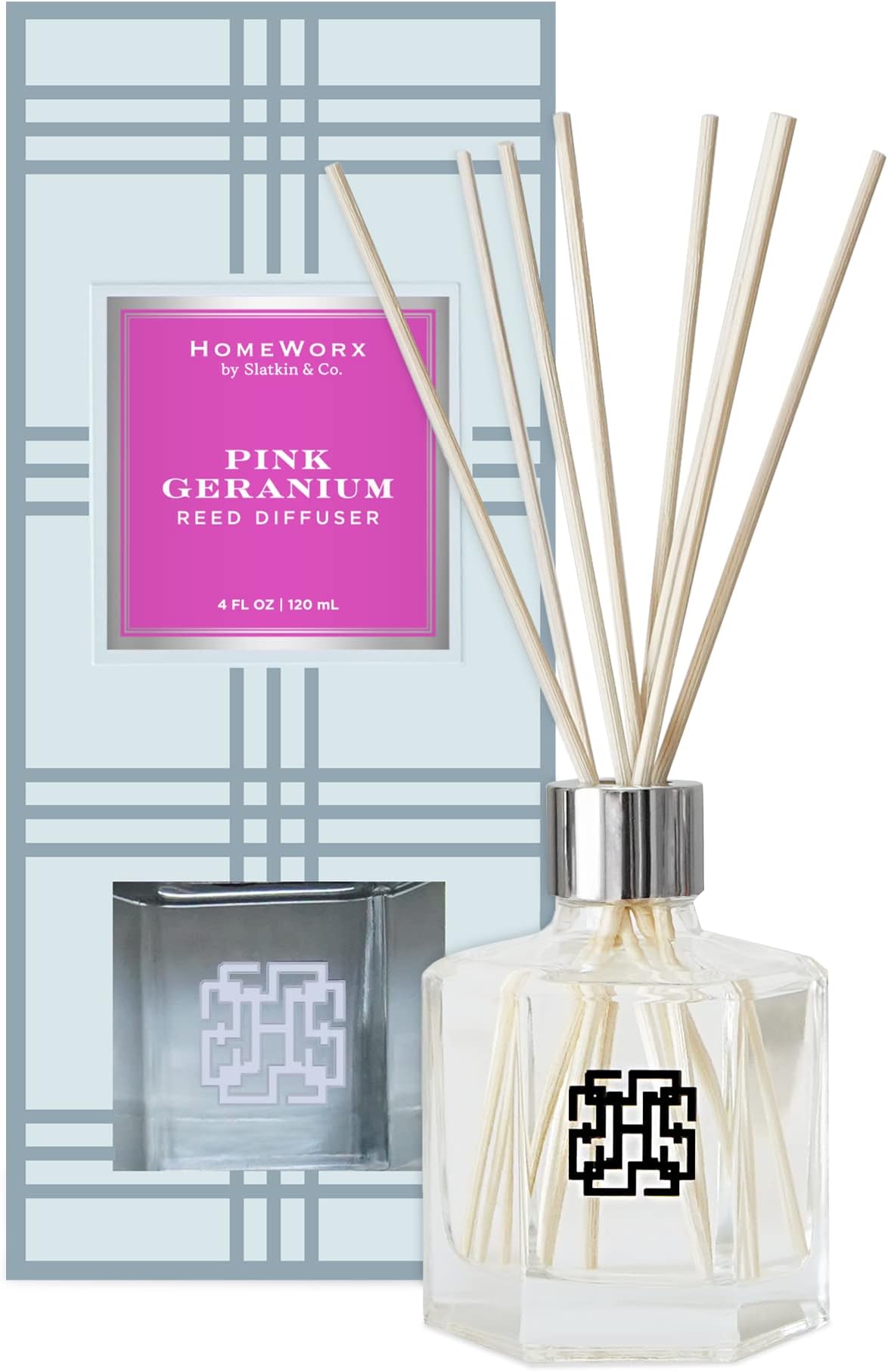 Reed Diffuser Set, Pink Geranium by HomeWorx by Slatkin