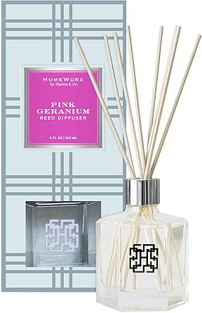 Amazon.com: Reed Diffuser Set, Pink Geranium by HomeWorx by Slatkin ...