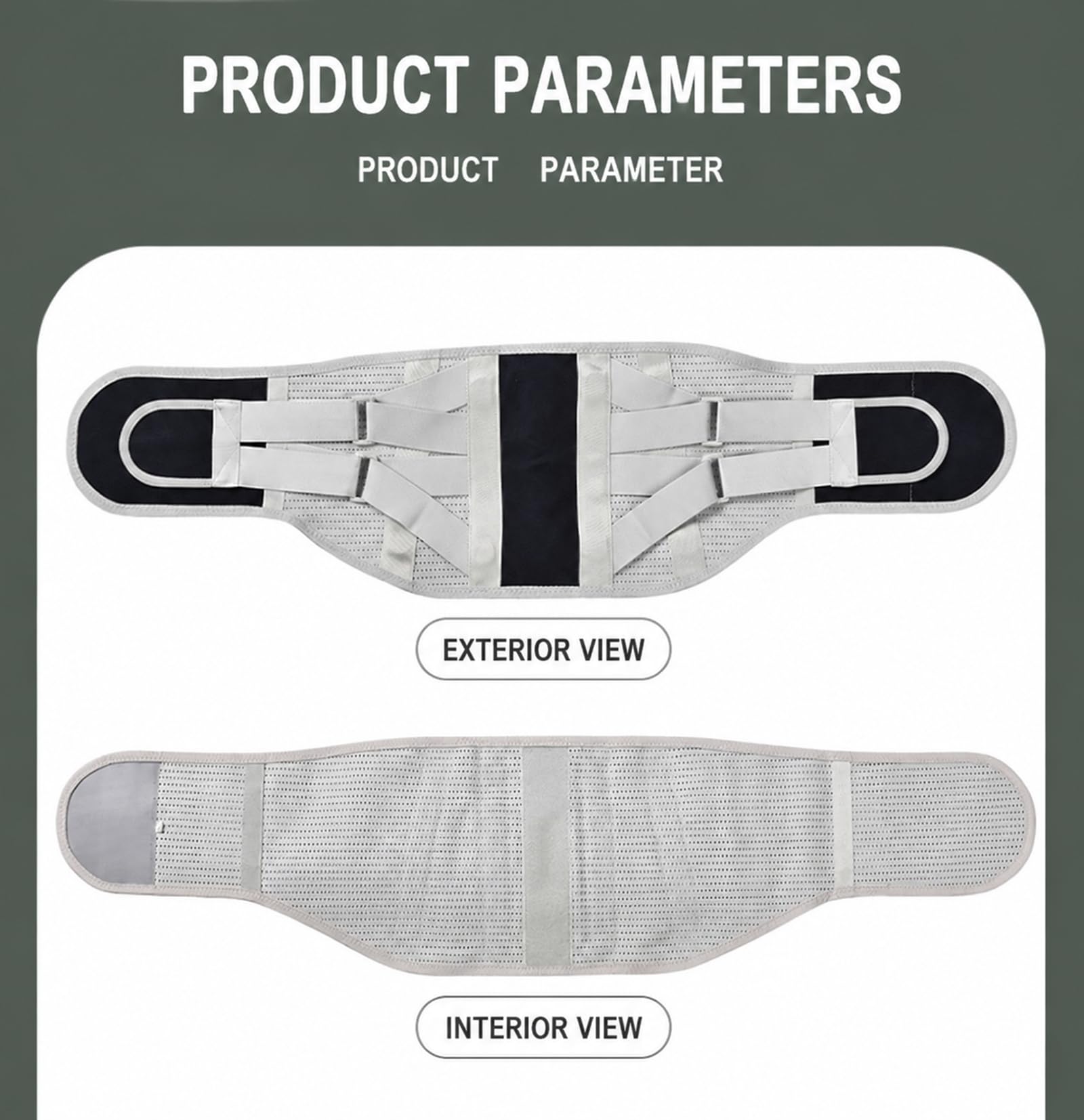 Faja Lumbar para Dolor De Espalda, 4+1 Soportes Acero Curvo para Hombres Mujeres, Transpirable para Oficina Conducción Levantamiento Fitness