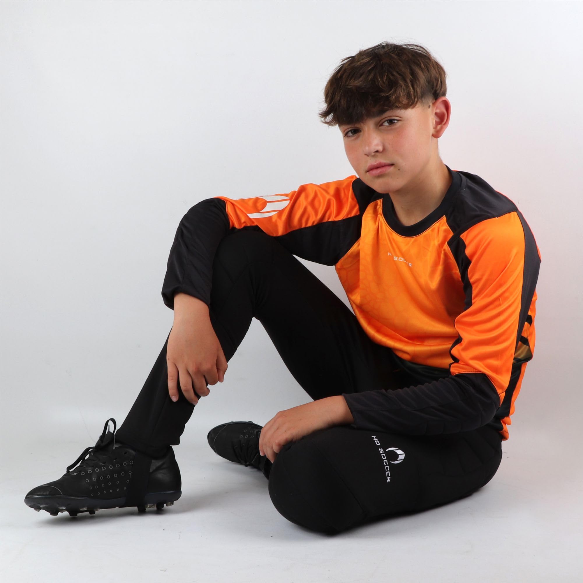 Ho Soccer Kid Keeper Set Deep-Sea Orange Coinsieme Portiere Unisex - Bambini e Ragazzi (Pacco da 1)