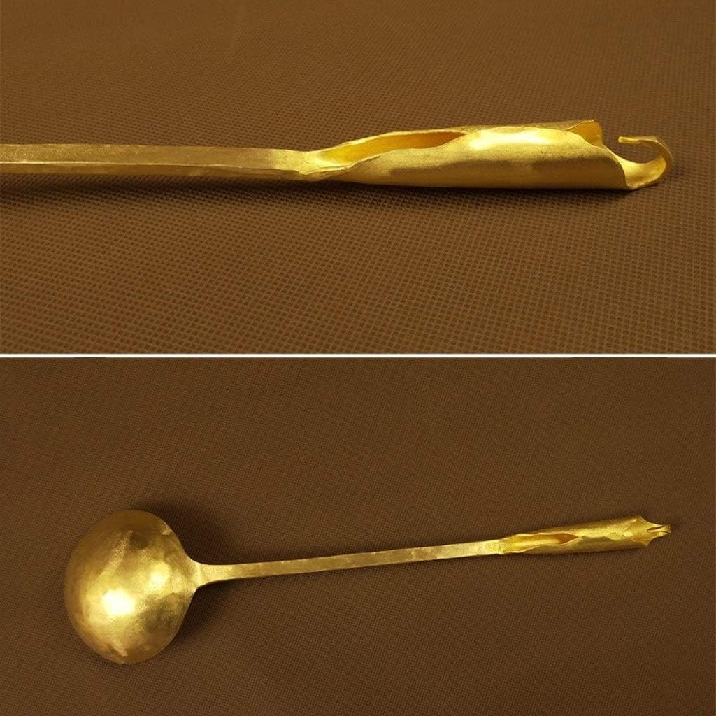 Dinner Spoons Quality Handmade Copper Ladle and Wok Spatula Set Pure Gauge Copper Retro Design Kitchen Tools ? Large Tablespoons