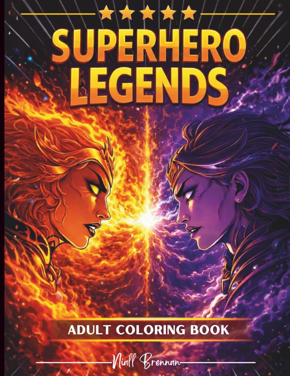 Superhero Legends Adult Coloring Book: A Serene Escape! Amazing Single-sided pages to color, inspirational designs, swirls, patterns and much more, ... (Super Hero Adult Colouring Books)
