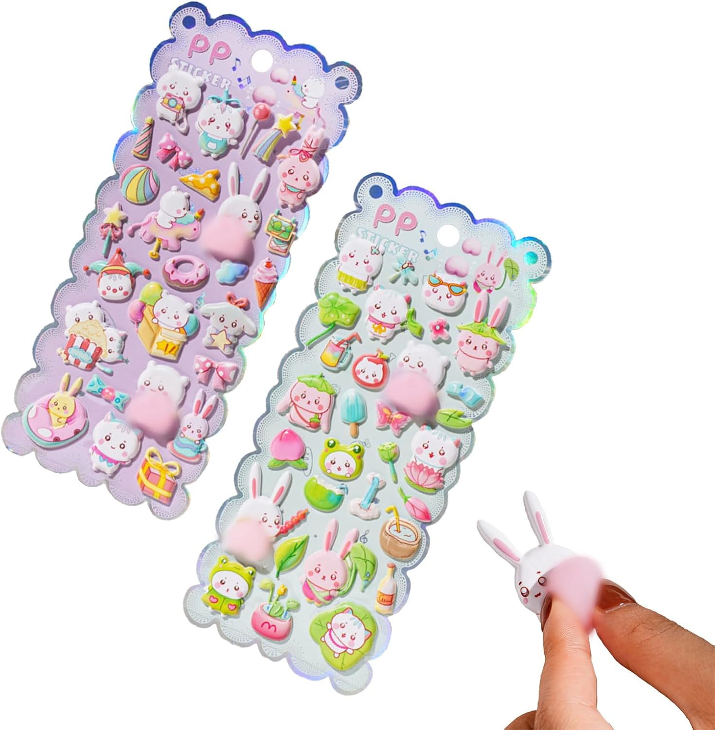 Amazon.co.jp: aninako ぷくぷく 3D シール お尻 2枚 おしりぷにぷにシール 動物泡ステッカー 立体 可愛い 装飾用 ...