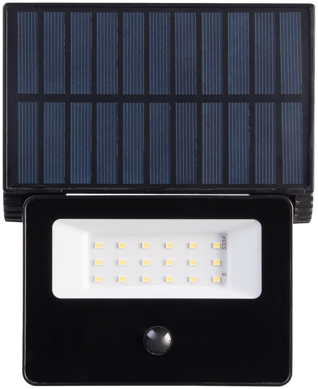 Luminea Solar-Gartenspieße: 4er-Set Solar-LED-Gartenstrahler mit Bewegungssensor, 400 lm, 1.200 mA (Spot Garten, LED Leuchte außen Garten, Baum)